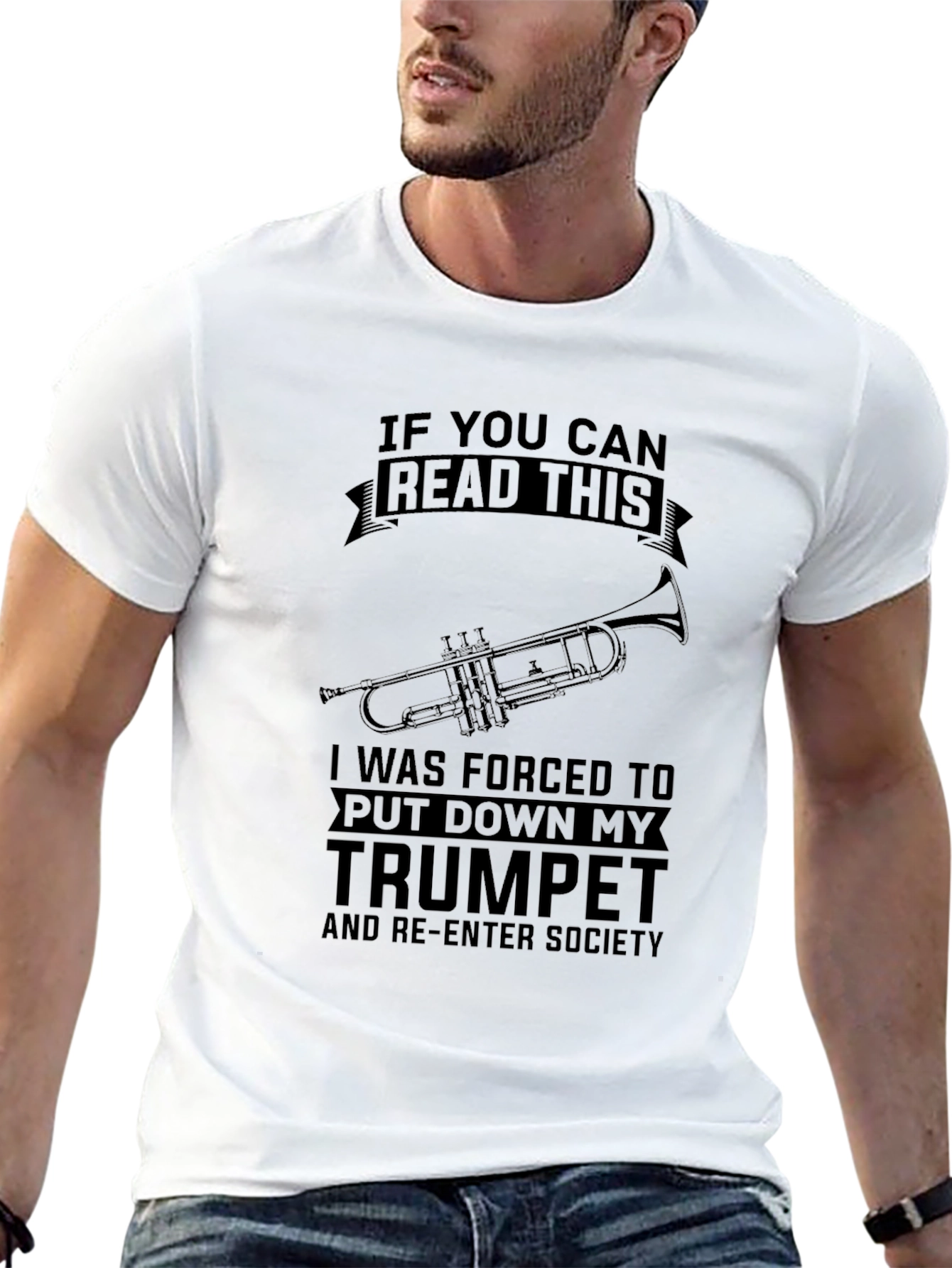 Trumpet T-Shirt - Forced to Re-Enter Society