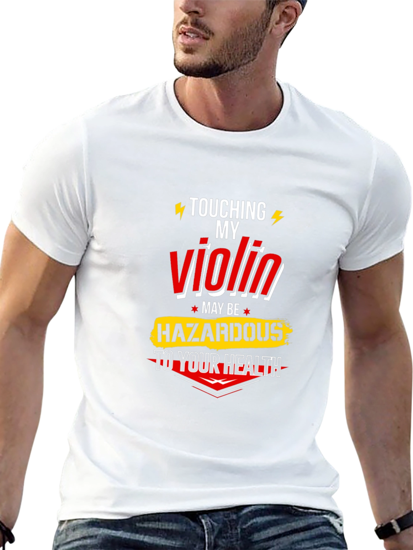 Touching My Violin - Funny Music T-Shirt