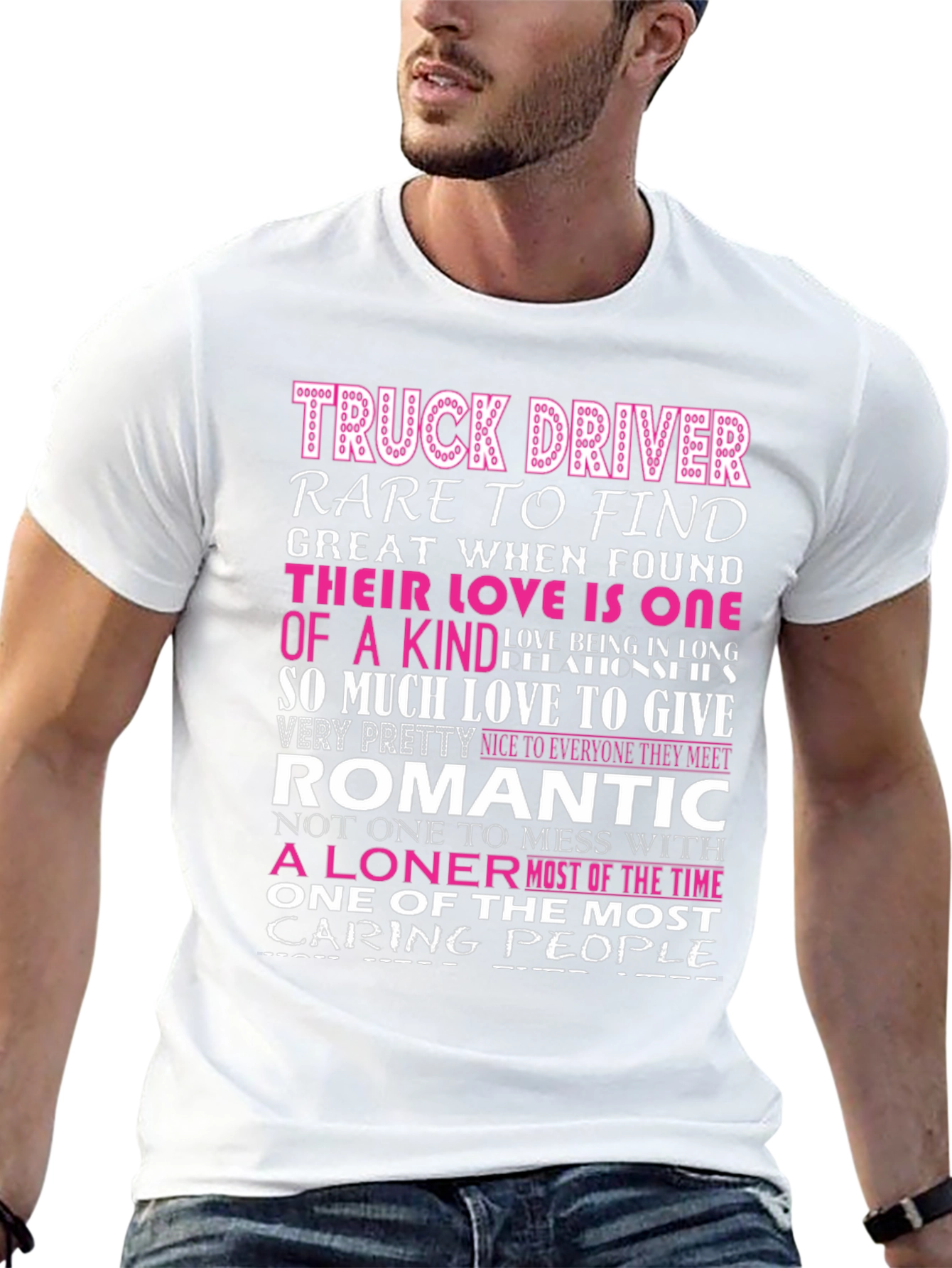 Truck Driver - Romantic Loner Graphic T-Shirt