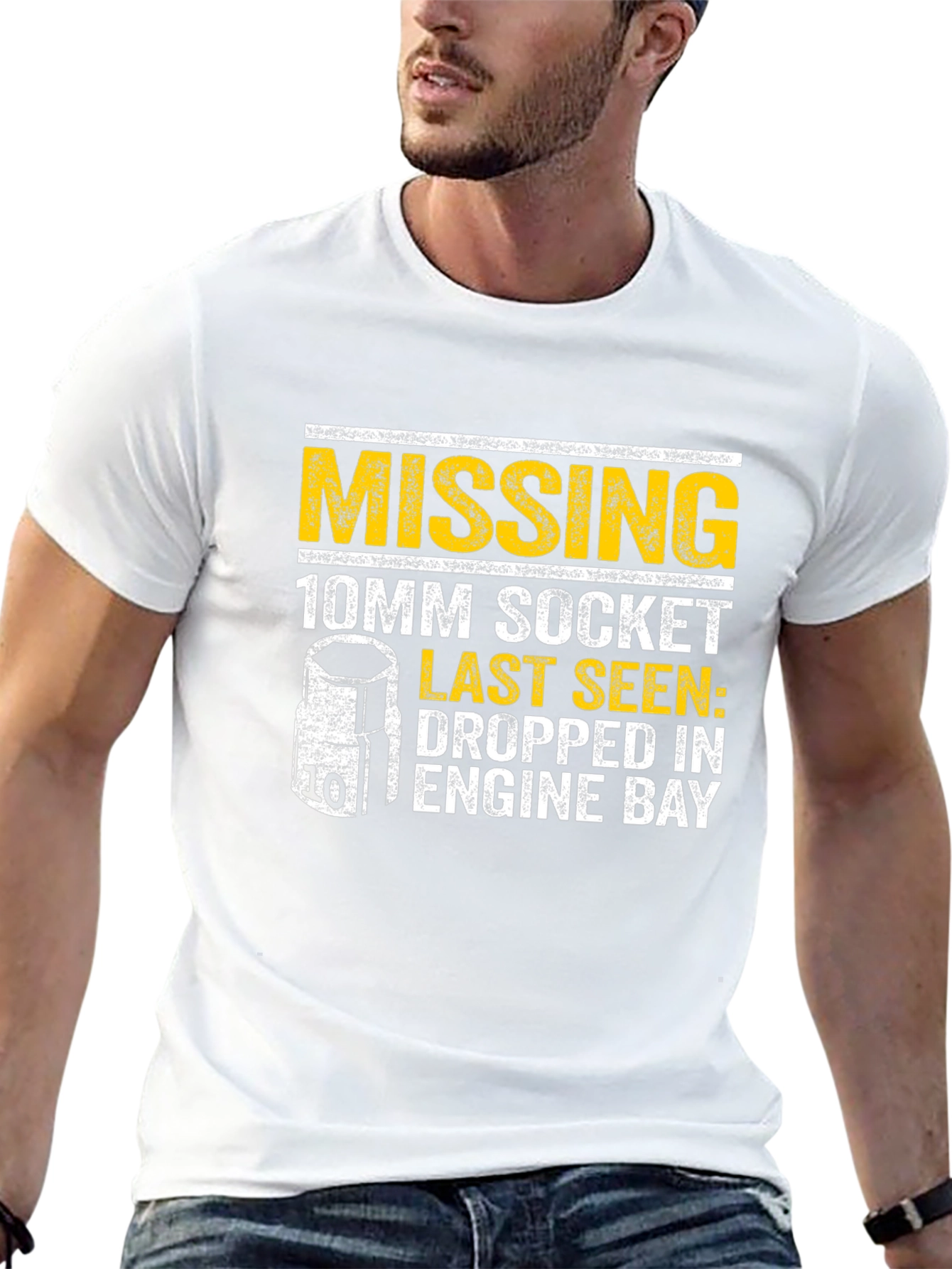 Missing 10mm Socket T-Shirt - Funny Mechanic Tee