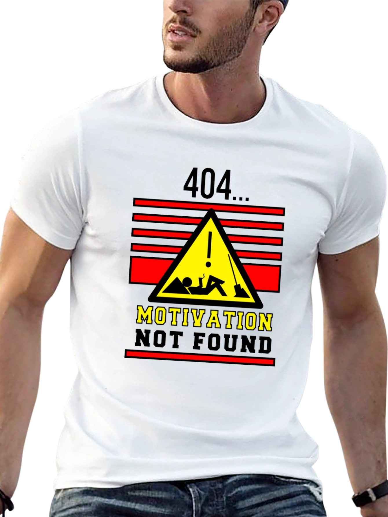 404 Motivation Not Found Graphic T-Shirt