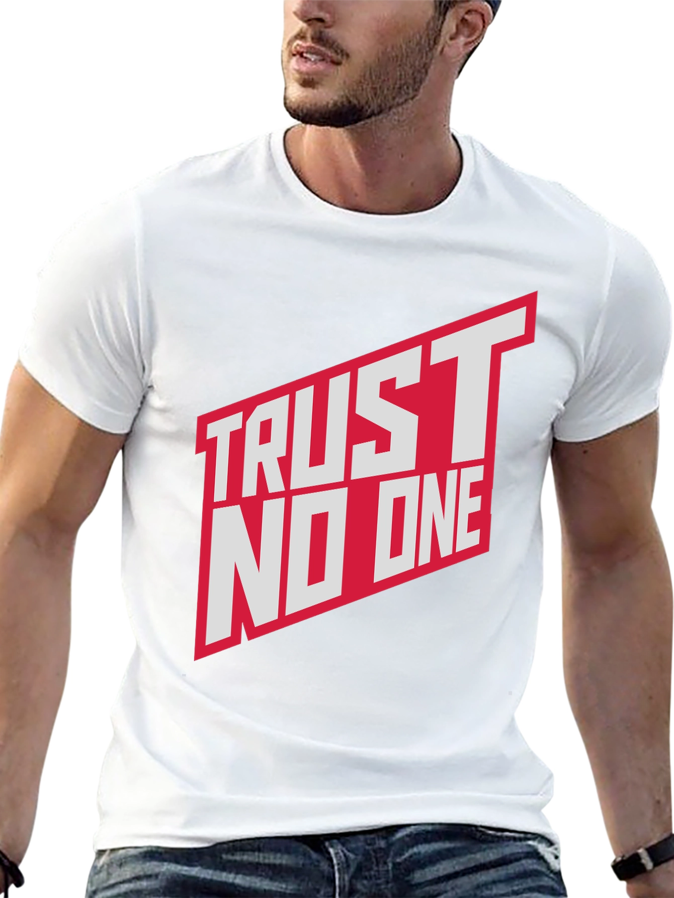 Trust No One Graphic T-Shirt - Bold Statement Tee