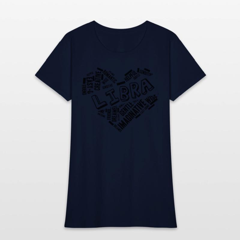 Libra Heart Word Cloud Doodle Astrology Zodiac Sta