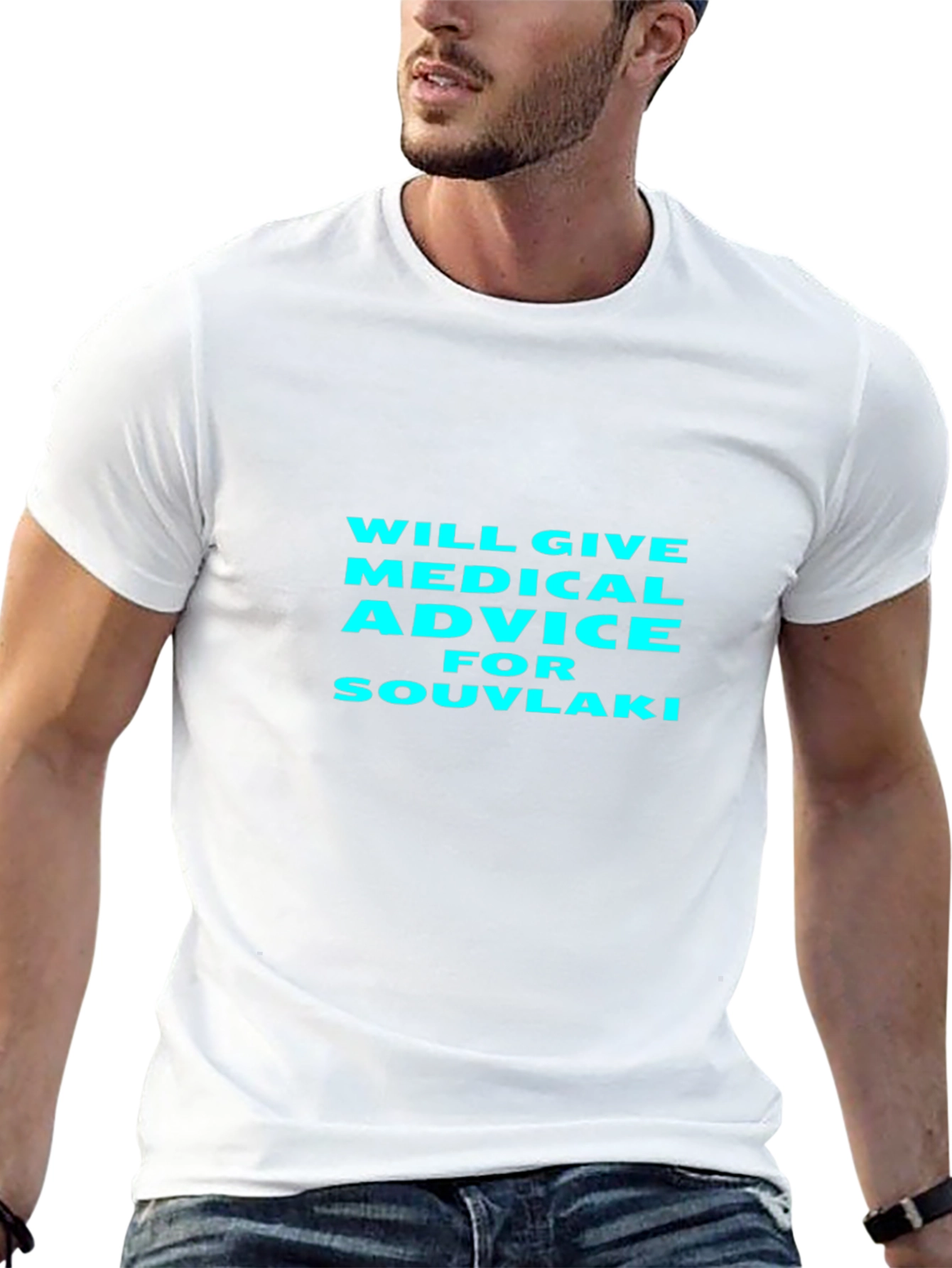 Medical Advice for Souvlaki Black T-Shirt