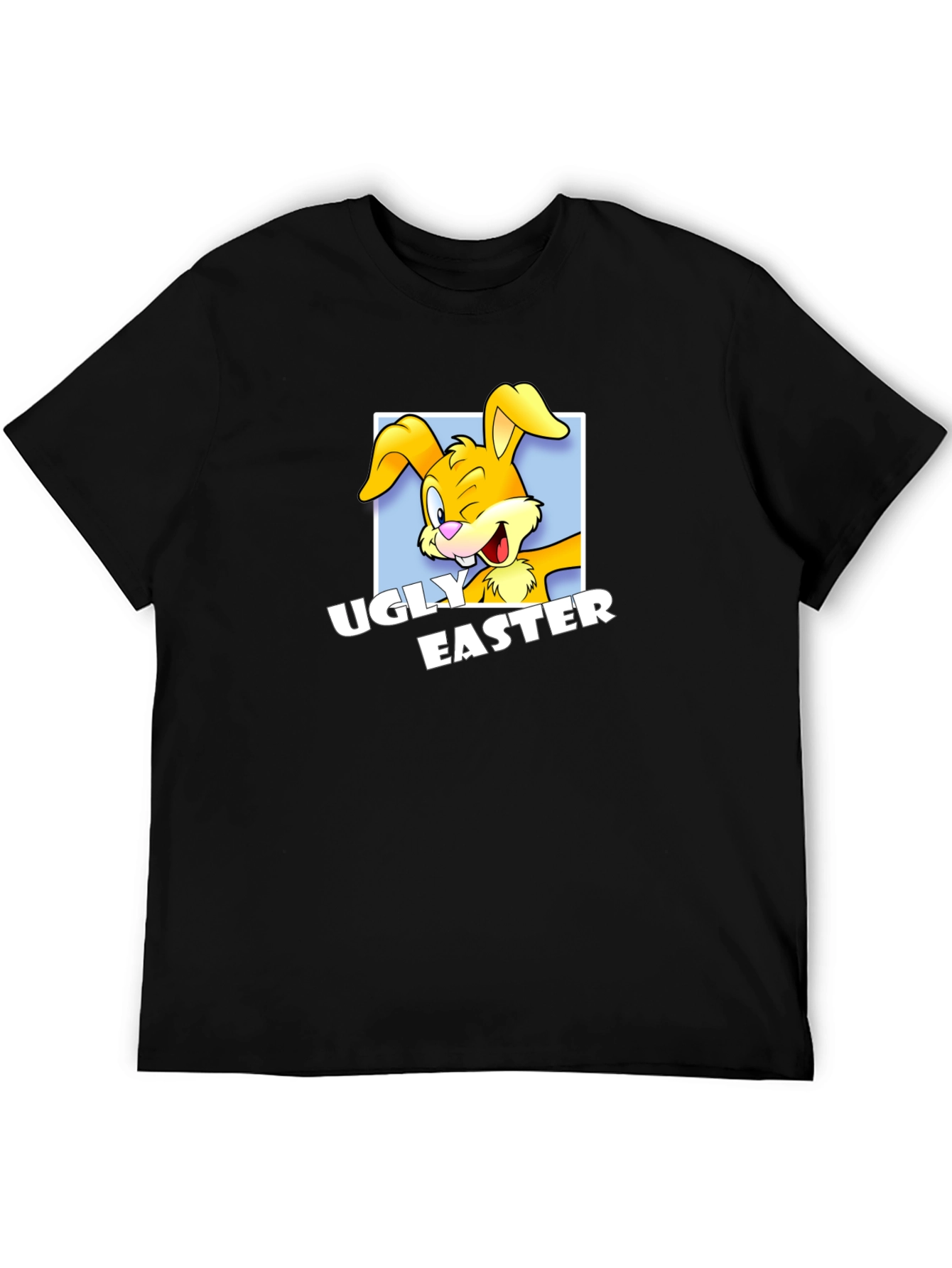Ugly Easter Bunny T-Shirt - Black Graphic Tee