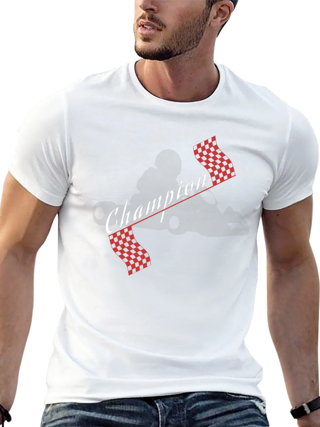 Champion Racing Flags Graphic T-Shirt