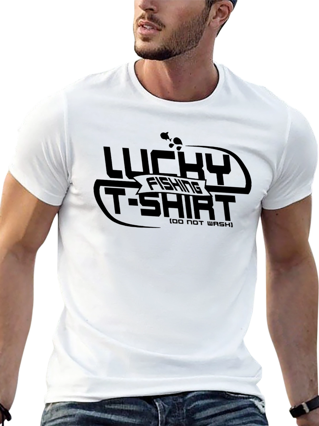 Lucky Fishing T-Shirt - Funny Fisherman Tee