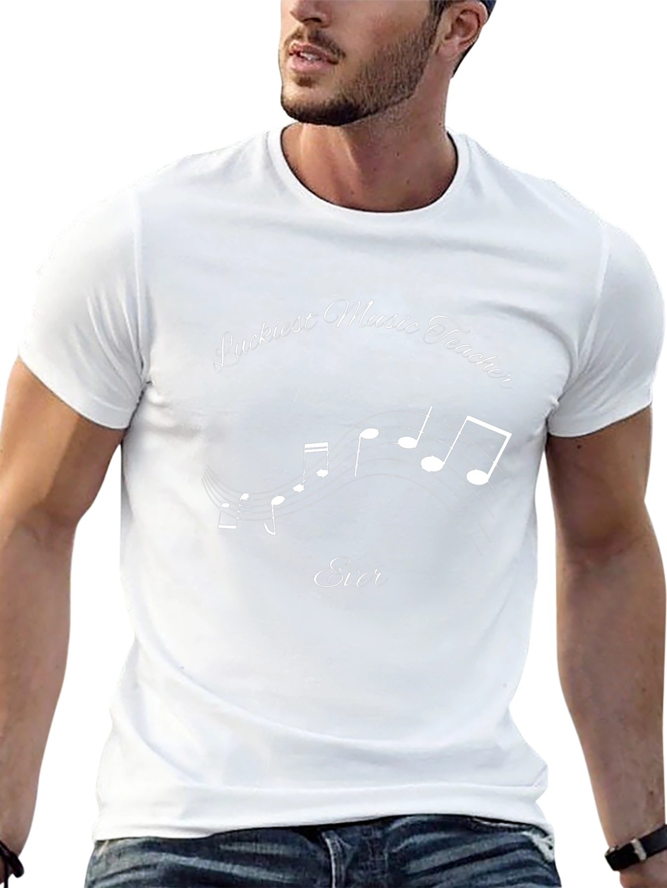 Luckiest Music Teacher Ever Graphic T-Shirt