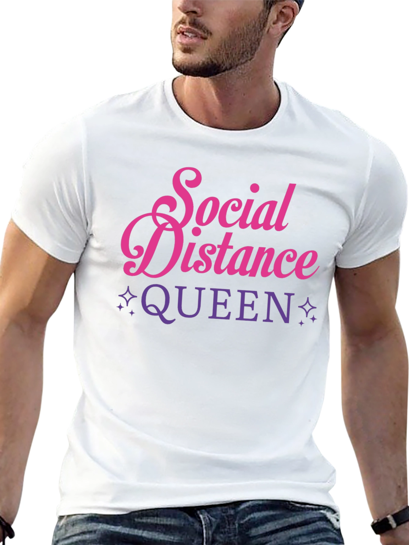 Social Distance Queen Graphic Tee