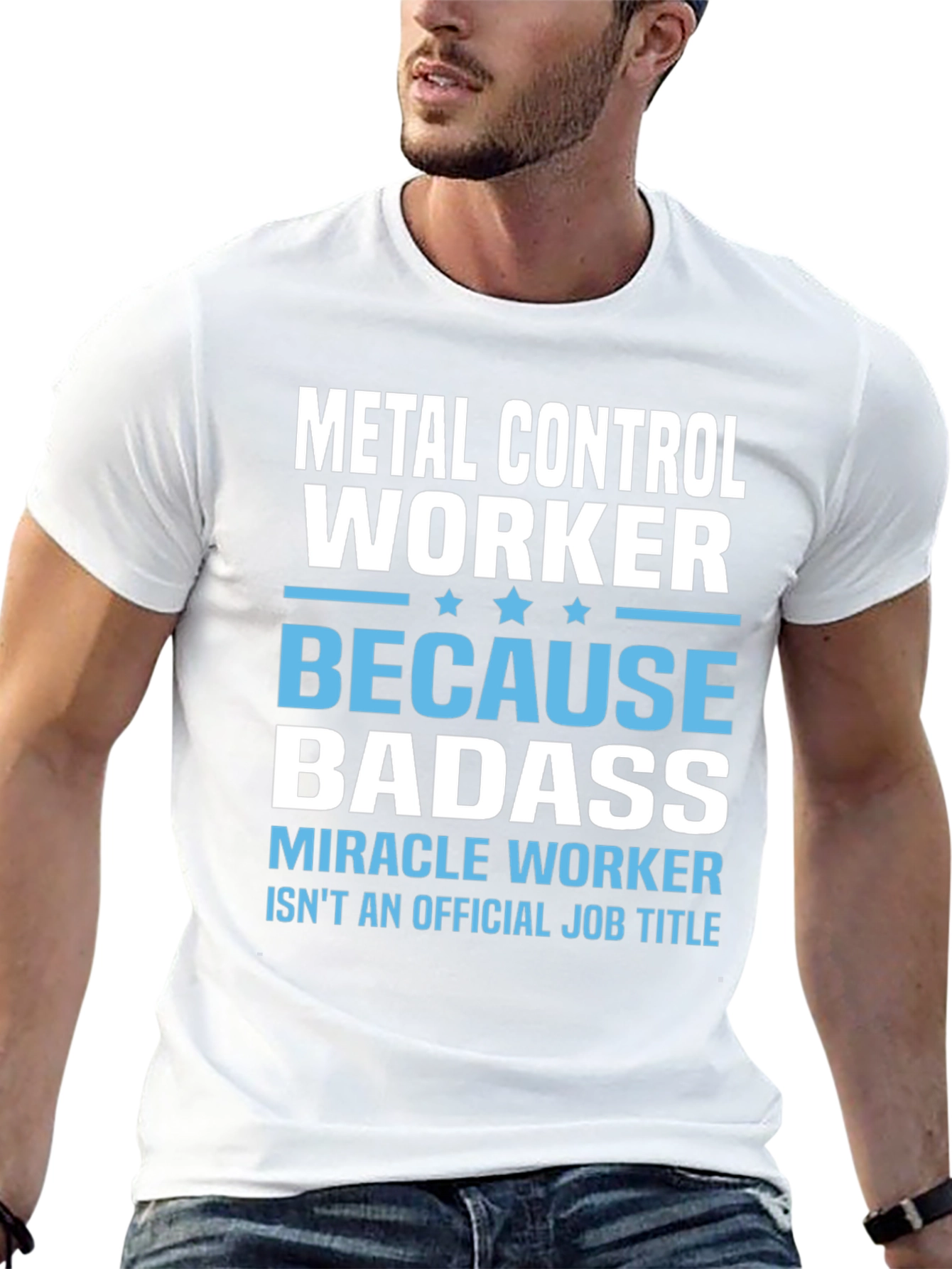 Metal Control Worker T-Shirt - Because Badass