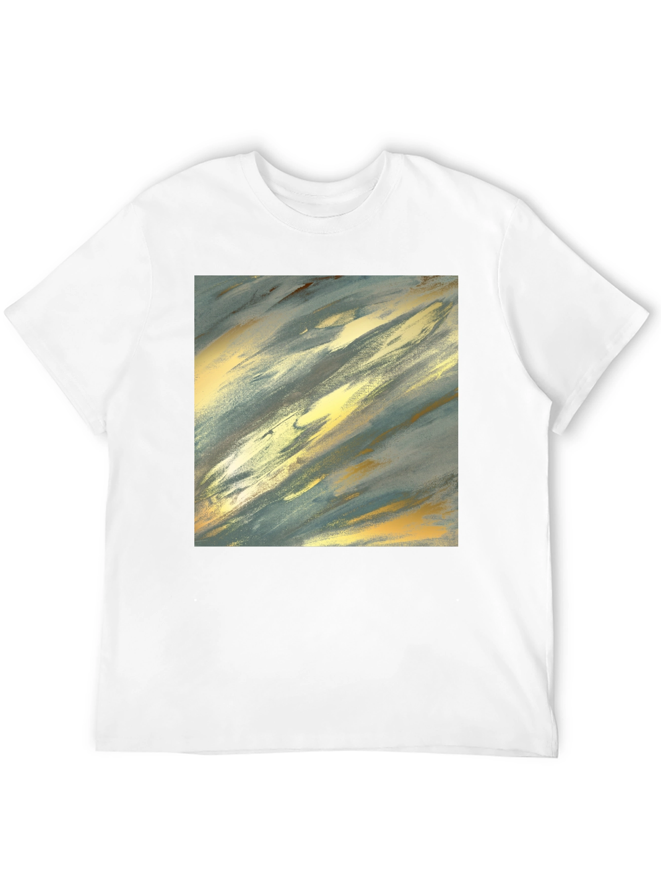 Abstract Art Graphic Tee - Stylish Crew Neck T-Shirt