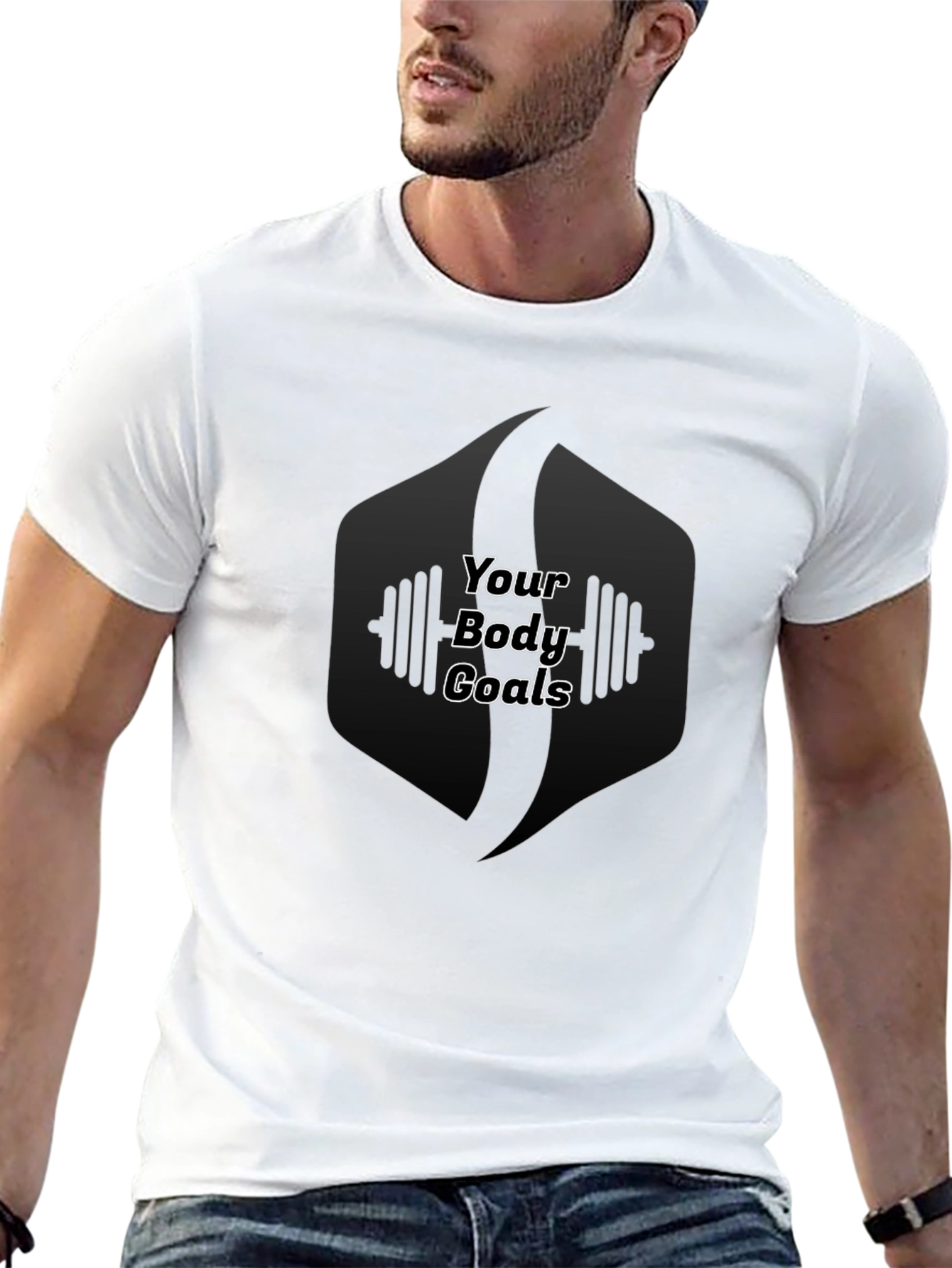 Your Body Goals Black T-Shirt Gym