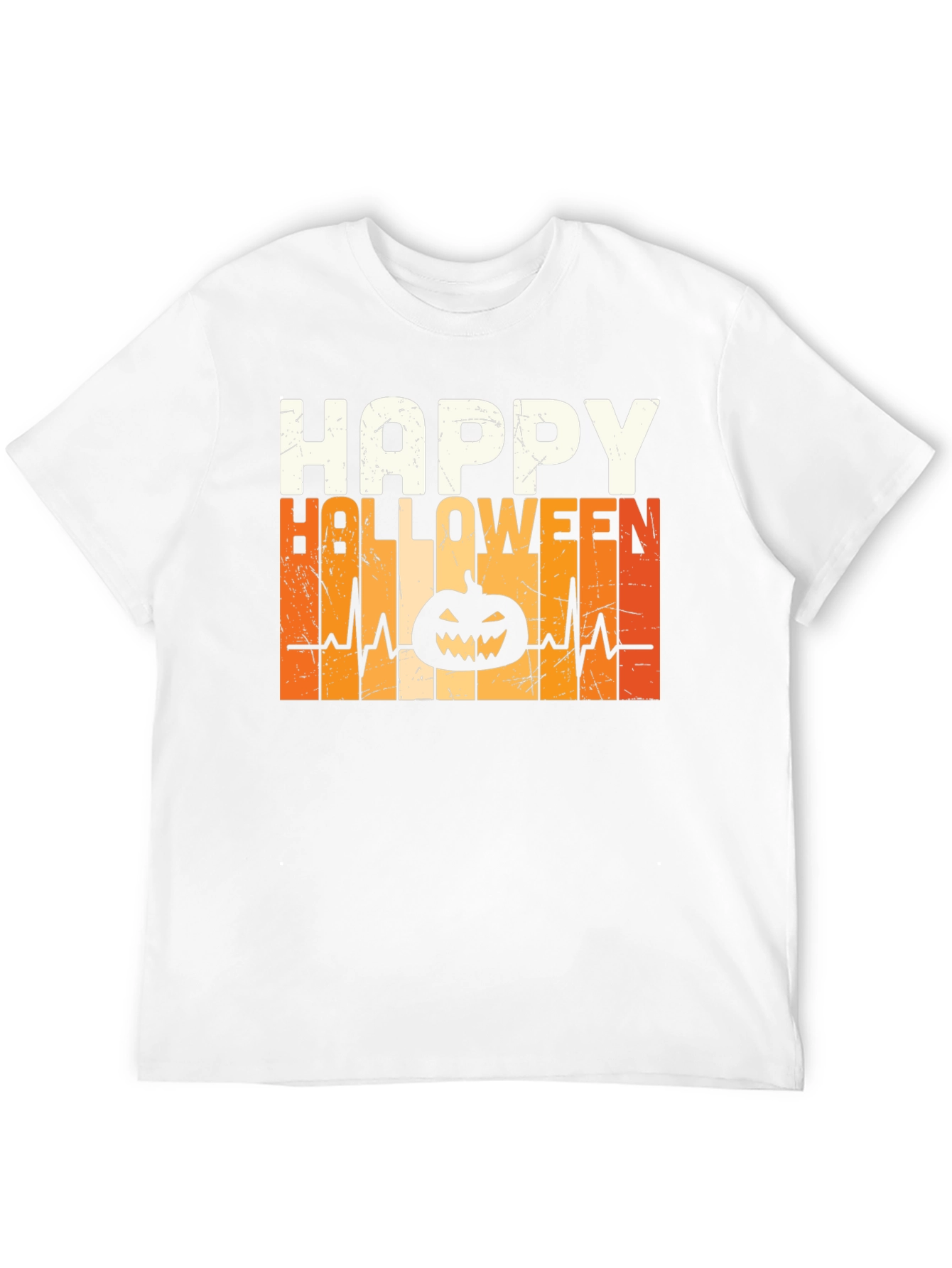 Happy Halloween Pumpkin Heartbeat T-Shirt