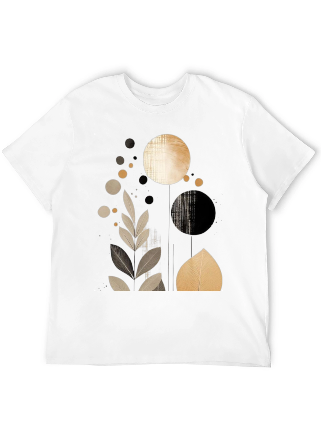Abstract Graphic Print Mens T-Shirt