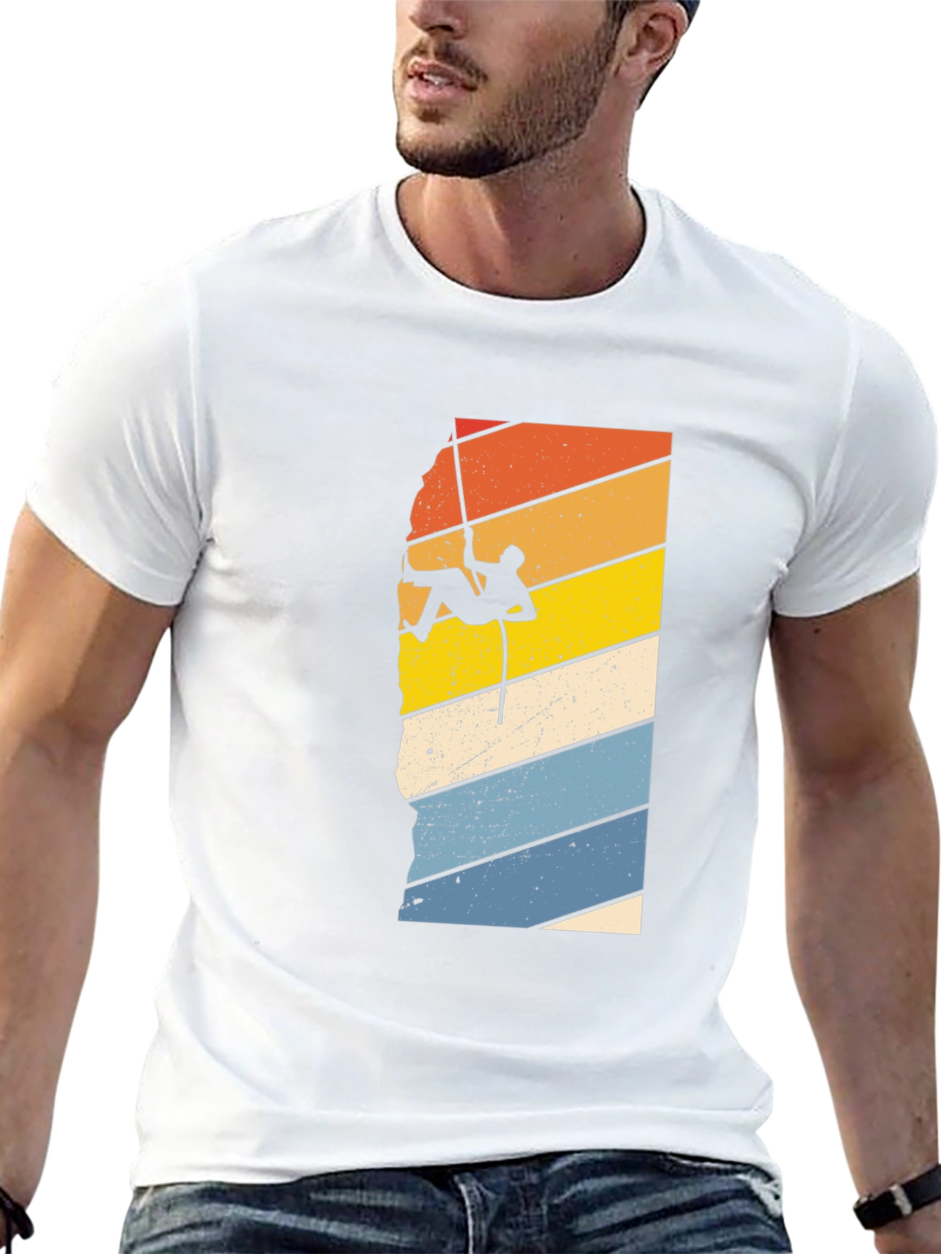 Retro Rock Climbing Graphic T-Shirt