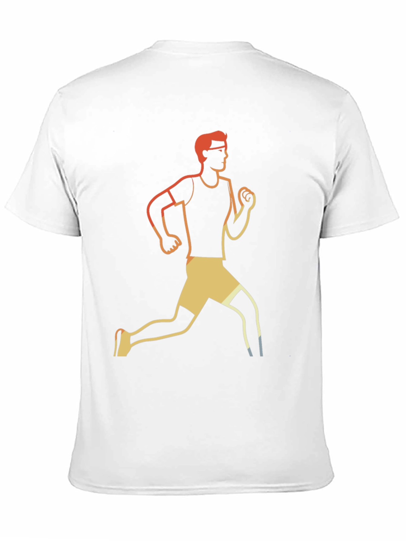 Retro Runner Graphic Tee - Black Casual T-Shirt