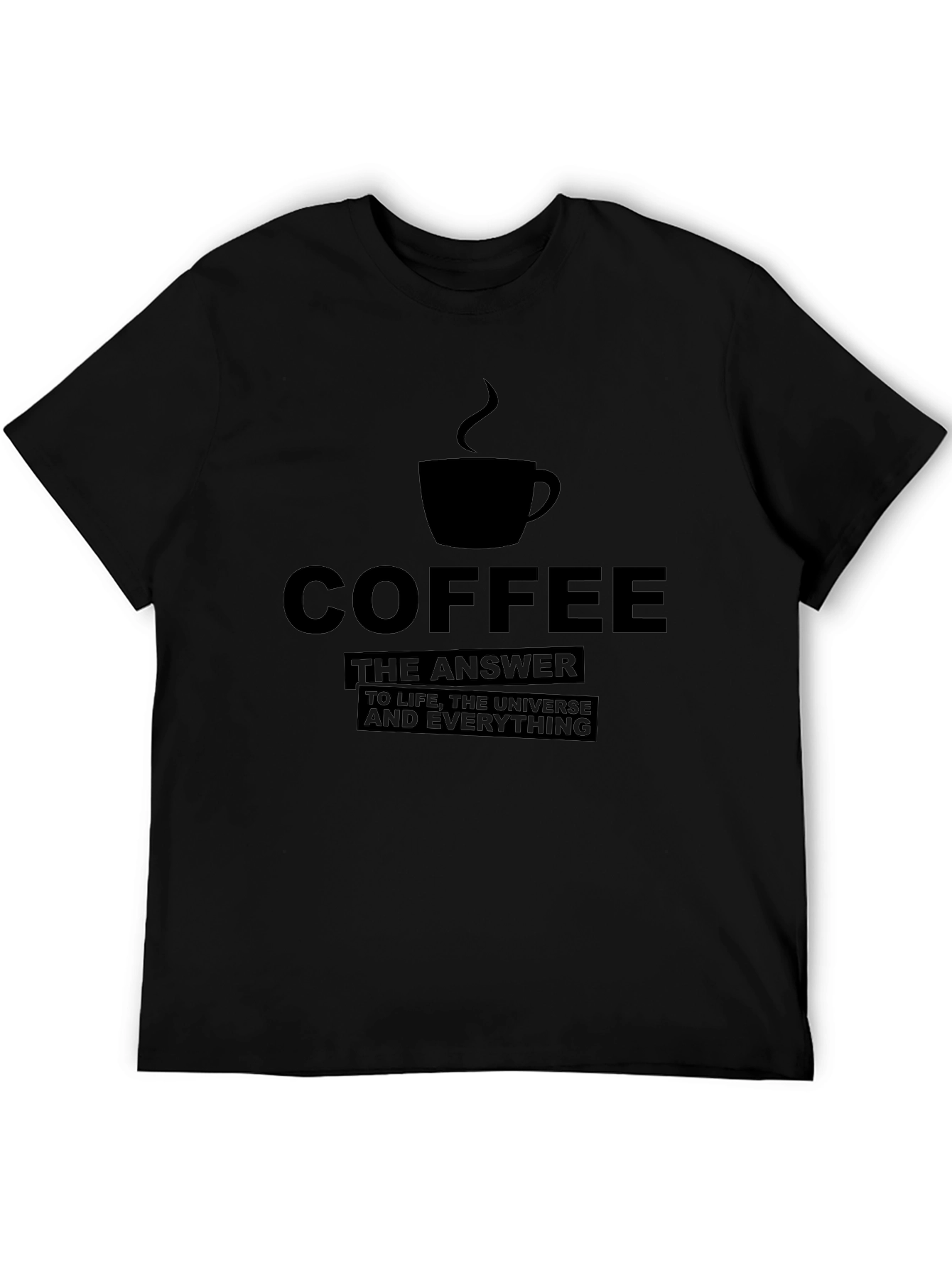 Coffee: The Answer T-Shirt - Black