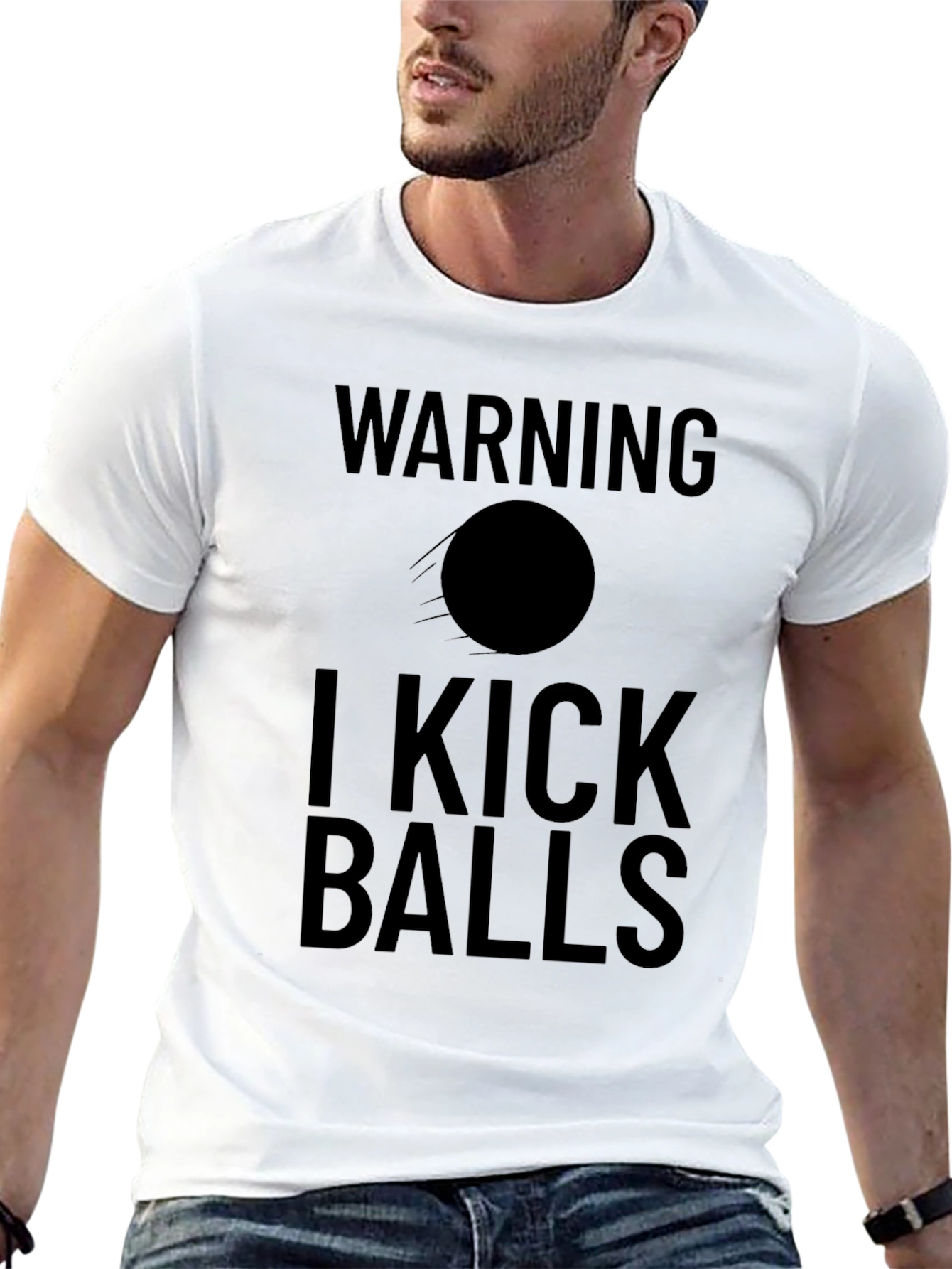Warning I Kick Balls T-Shirt