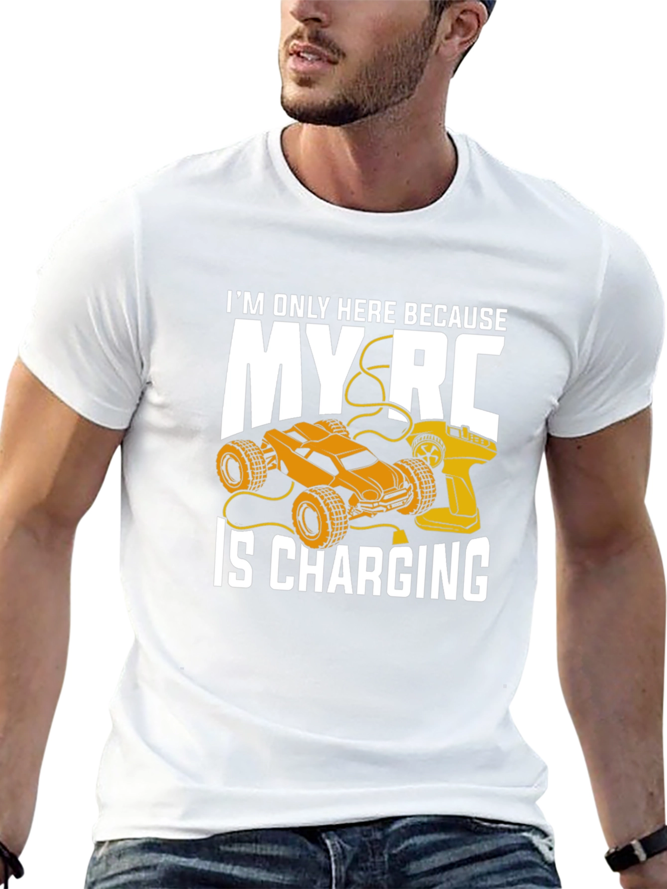 RC Car Charging T-Shirt - Hobbyist Apparel
