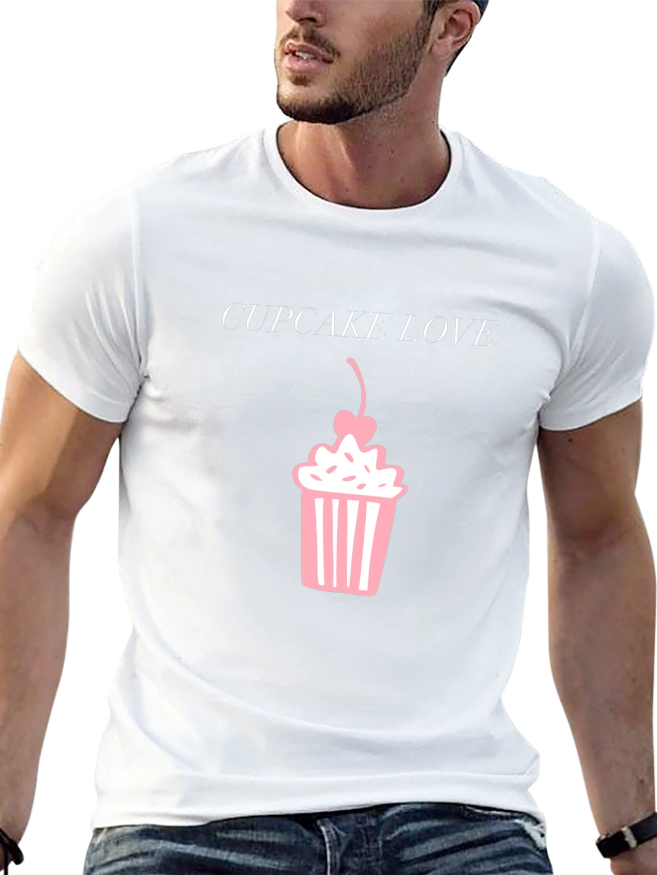 Cupcake Love Graphic T-Shirt - Black