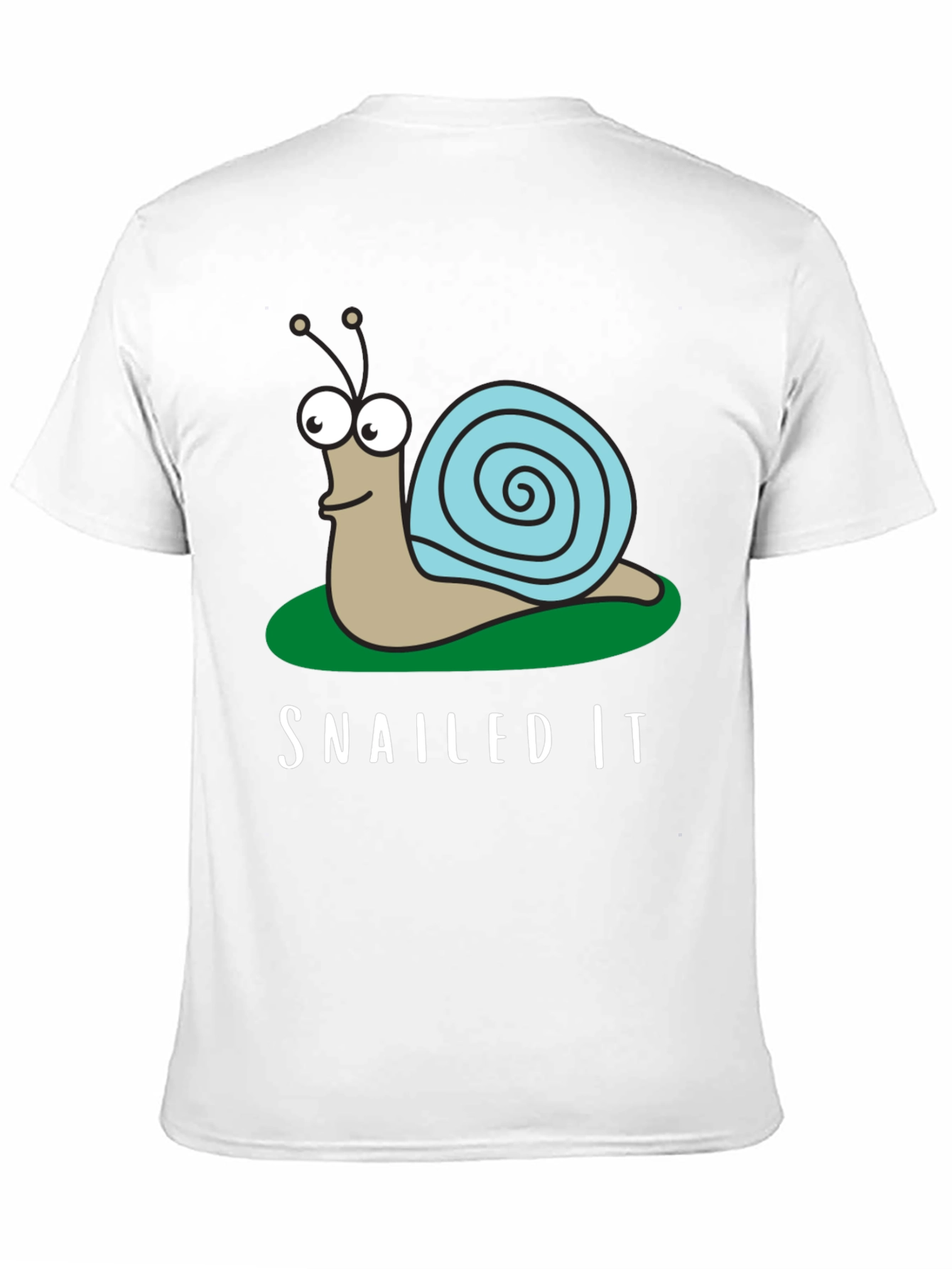 SNAILED IT Graphic Tee - Funny Snail Cartoon T-Shirt