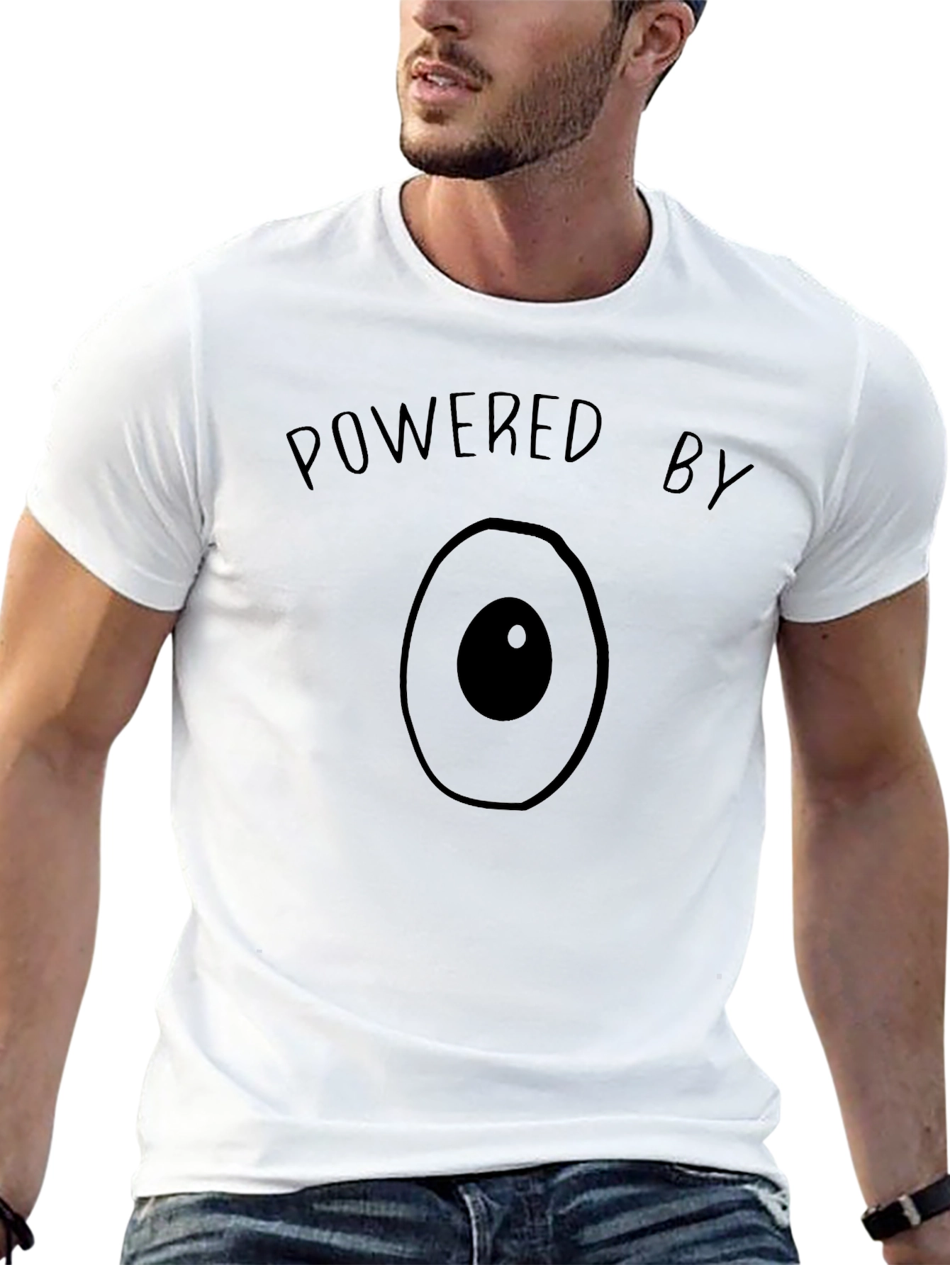 Powered by Avocado Funny Graphic Tee - Black