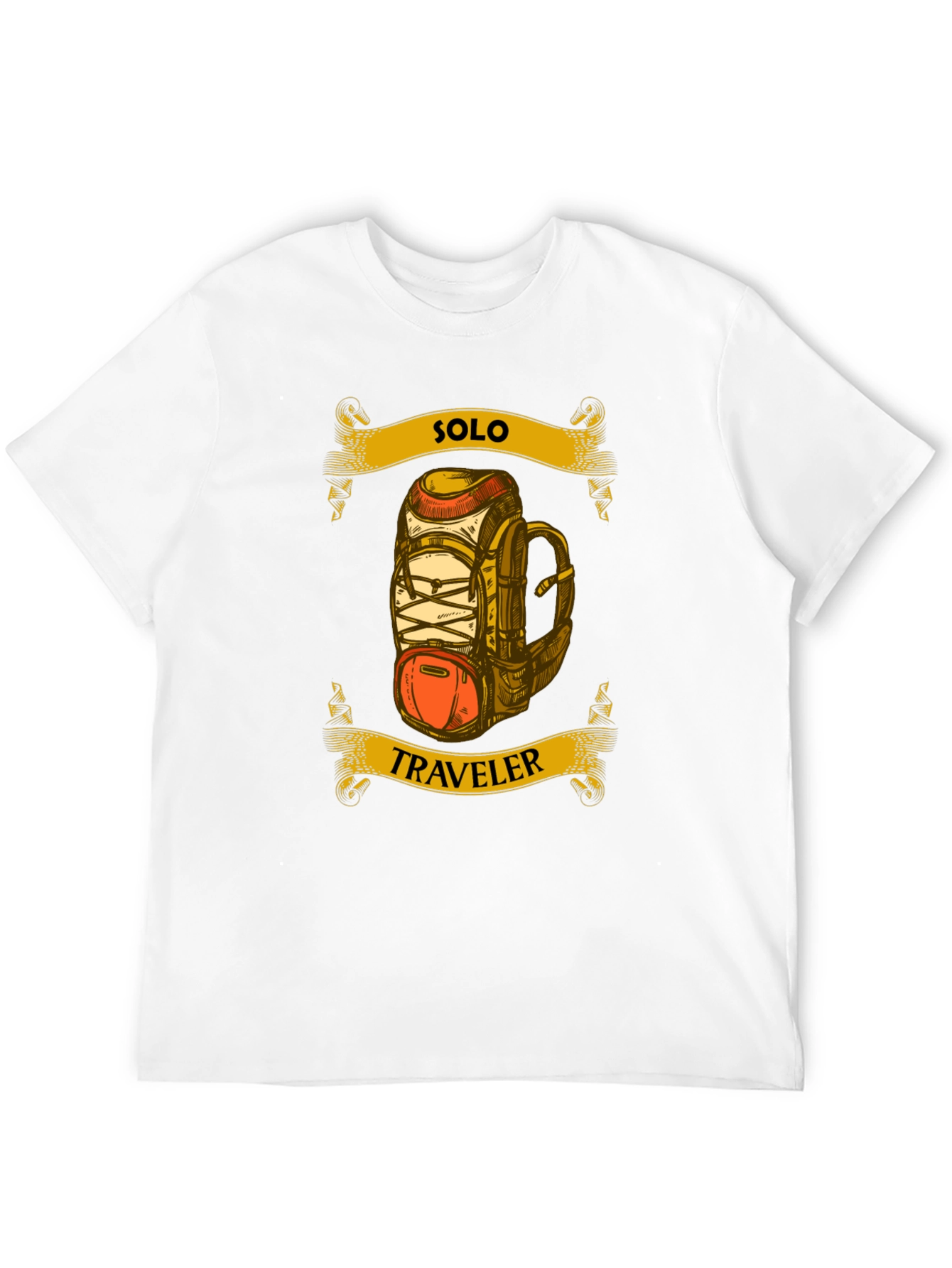 Solo Traveler T-Shirt - Adventure Ready Design