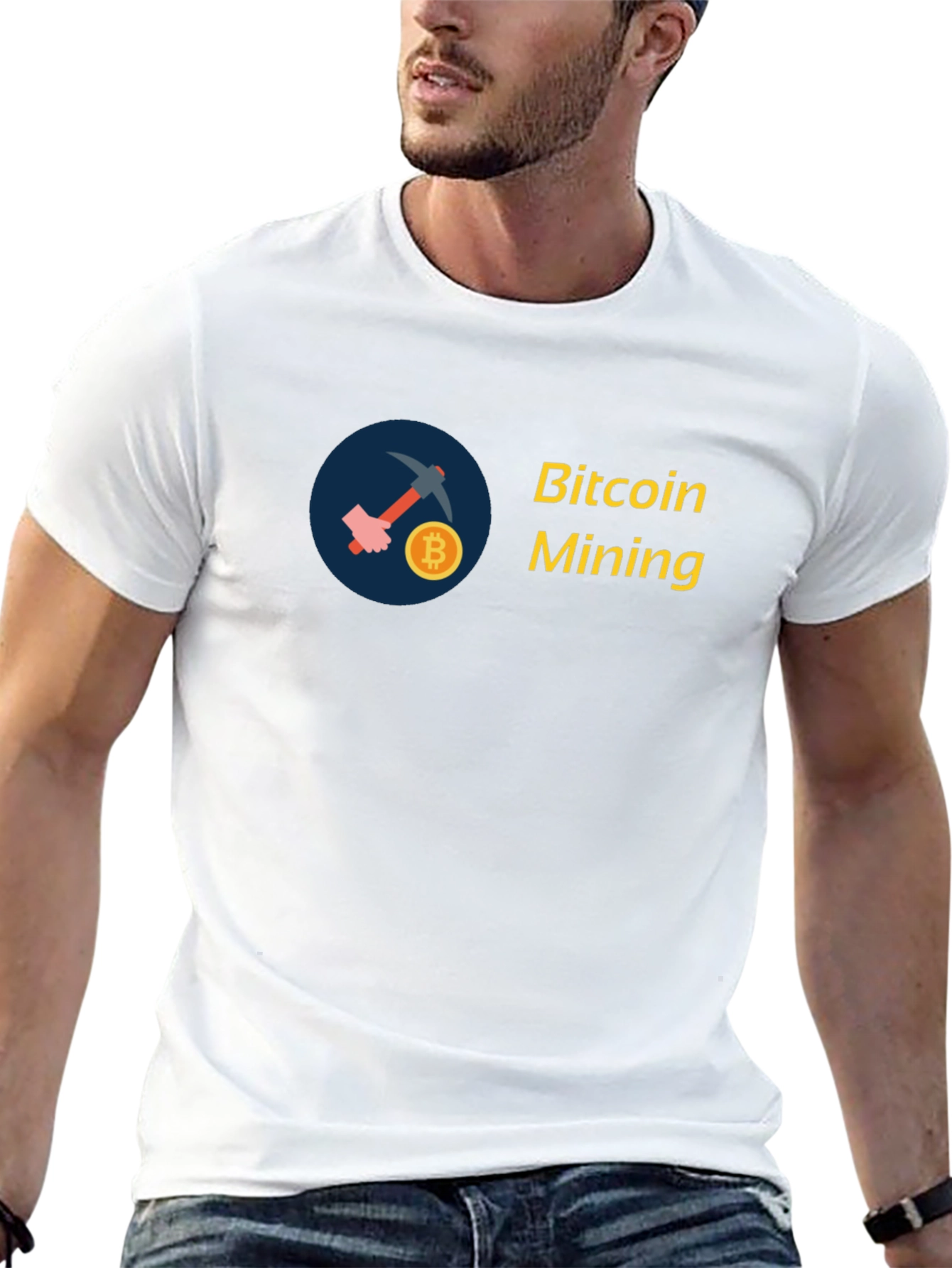 Bitcoin Mining T-Shirt - Crypto Design