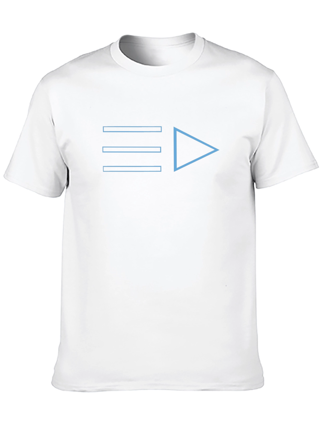 Modern Blue Icon Black T-Shirt