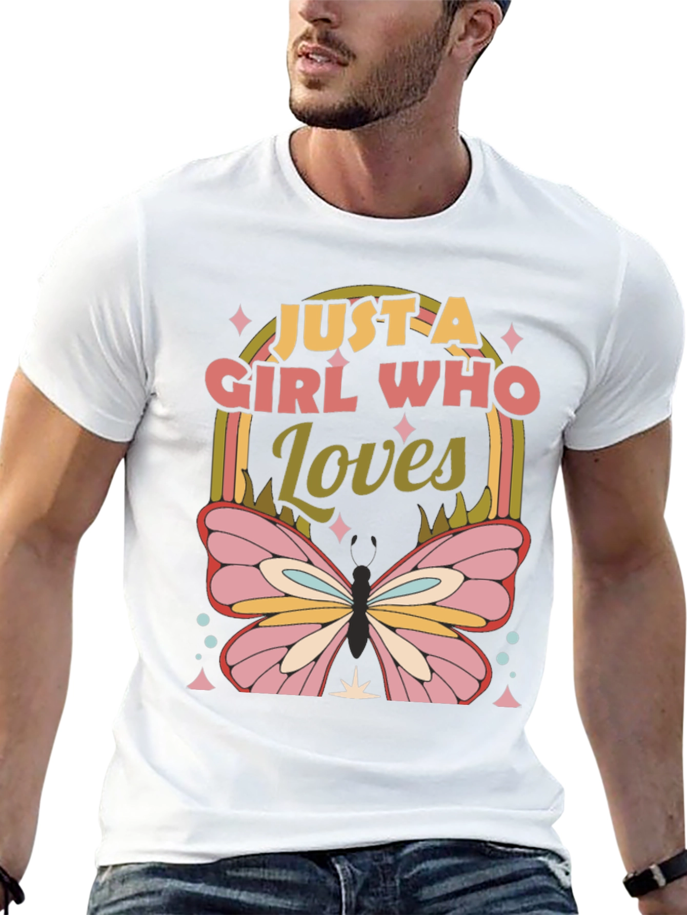 Girl Who Loves Butterflies T-Shirt