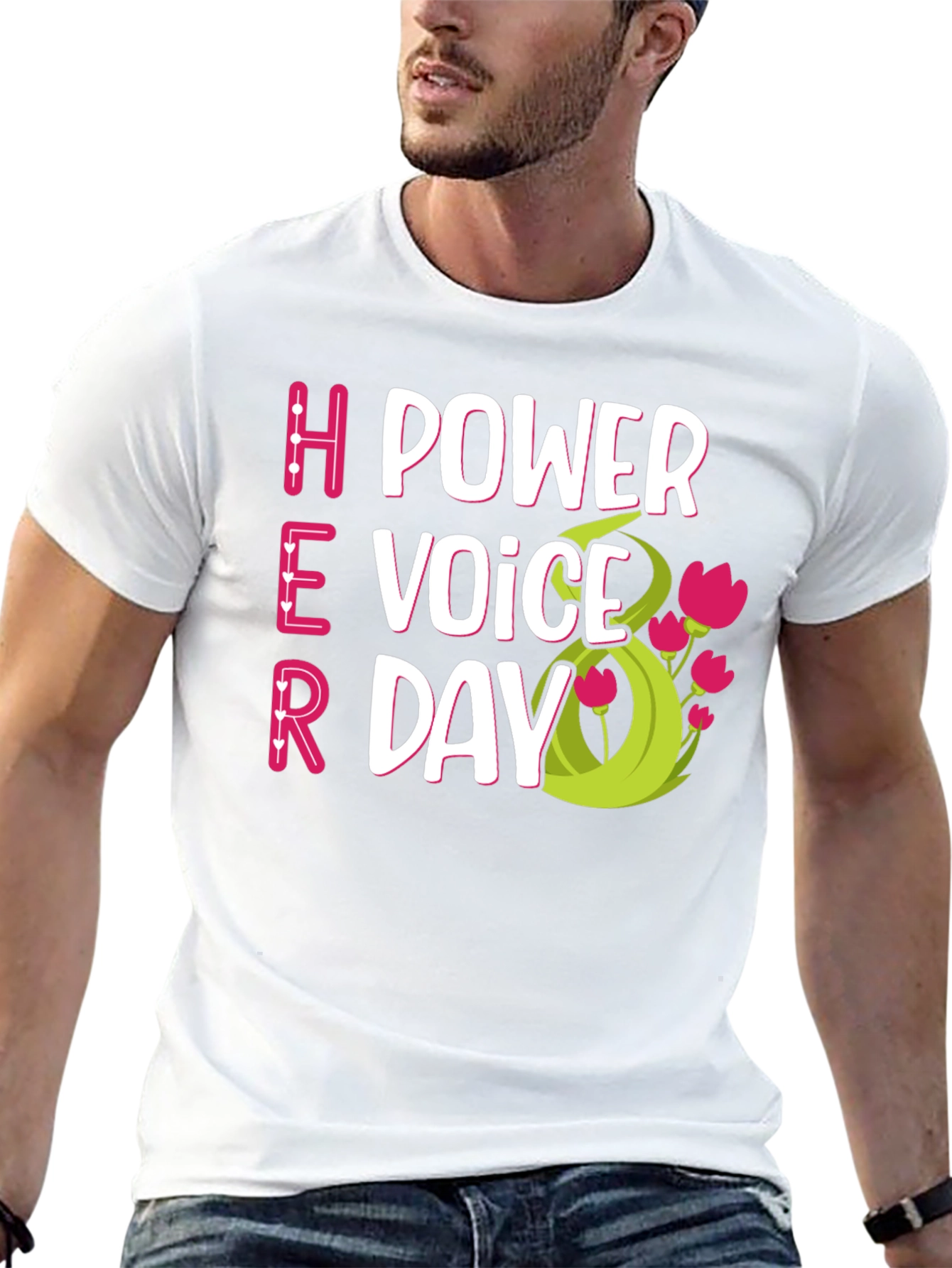 Her Power Voice Day T-Shirt - Celebrate Women