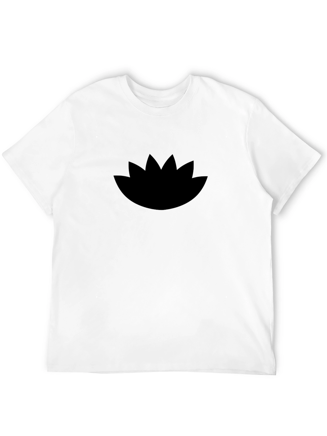 Lotus Graphic Black T-Shirt - Stylish Casual Wear