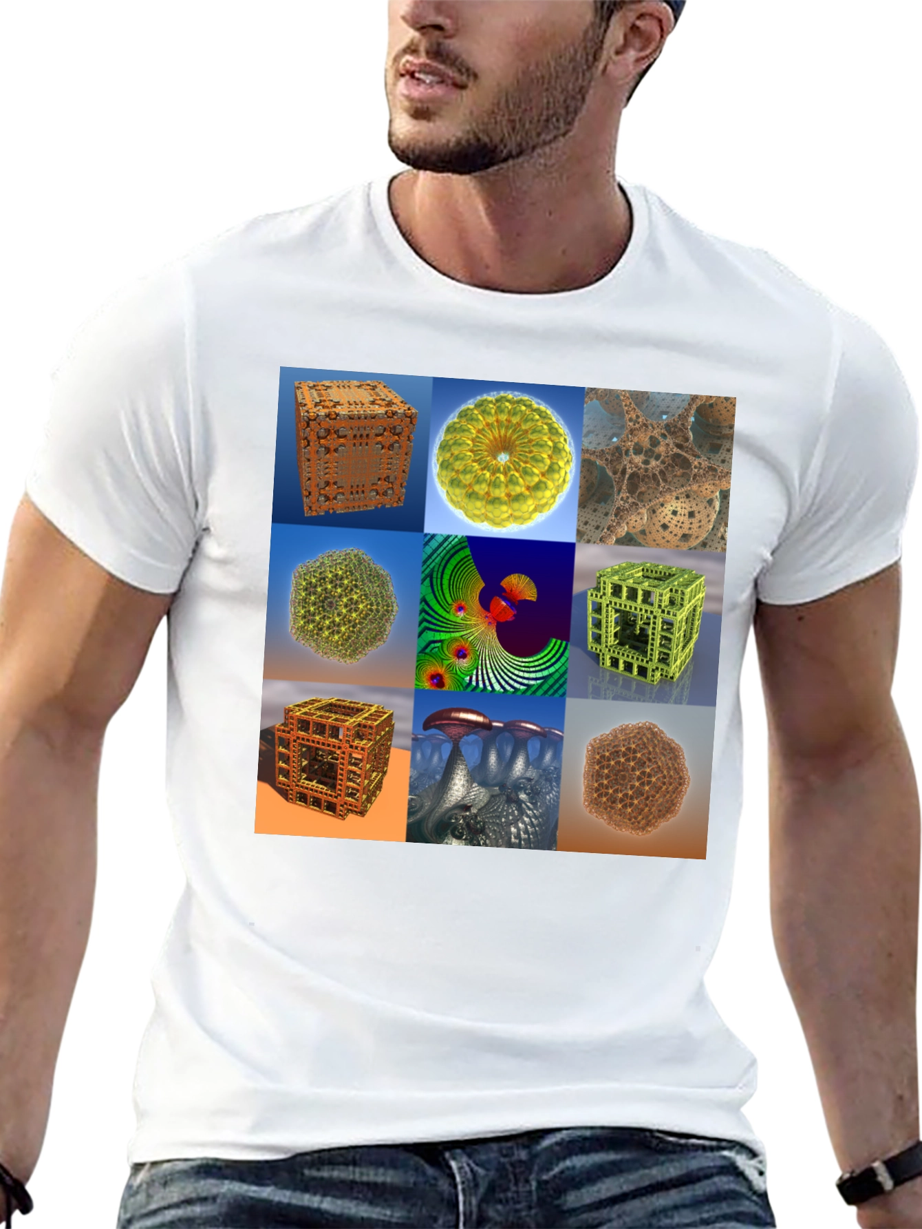 Fractal Art Print Tee - Unique Design T-Shirt