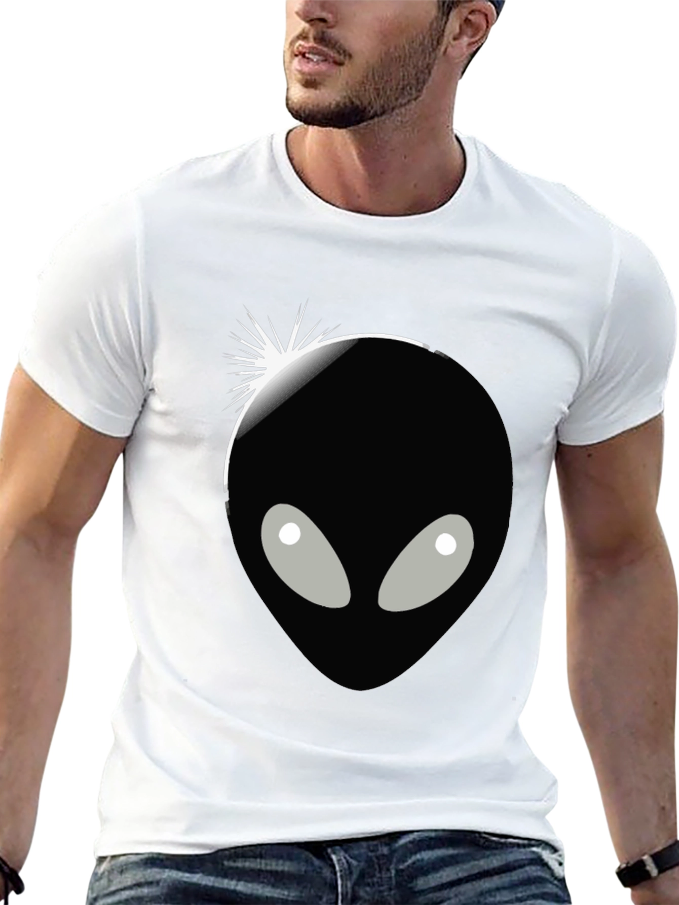 Alien Graphic T-Shirt - Mens Black Tee