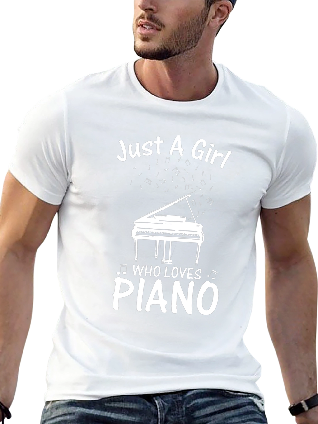 Just a Girl Who Loves Piano T-Shirt