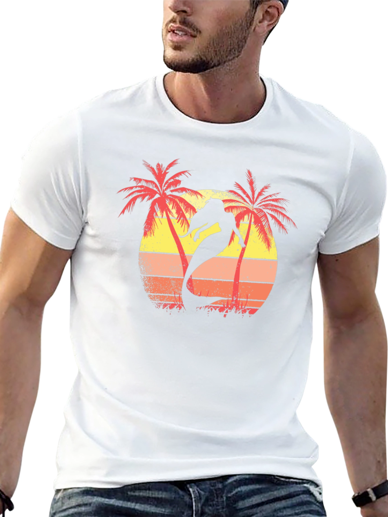 Mermaid Sunset Graphic T-Shirt