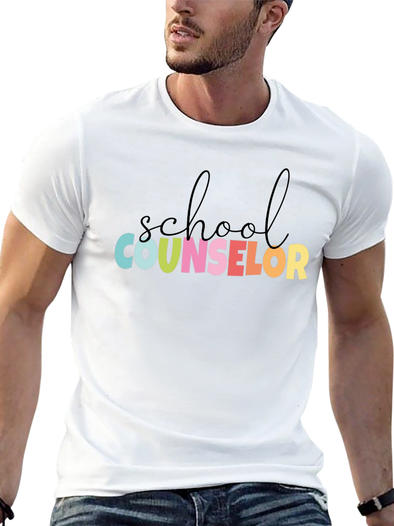 School Counselor Graphic Tee - Unisex Black T-Shirt