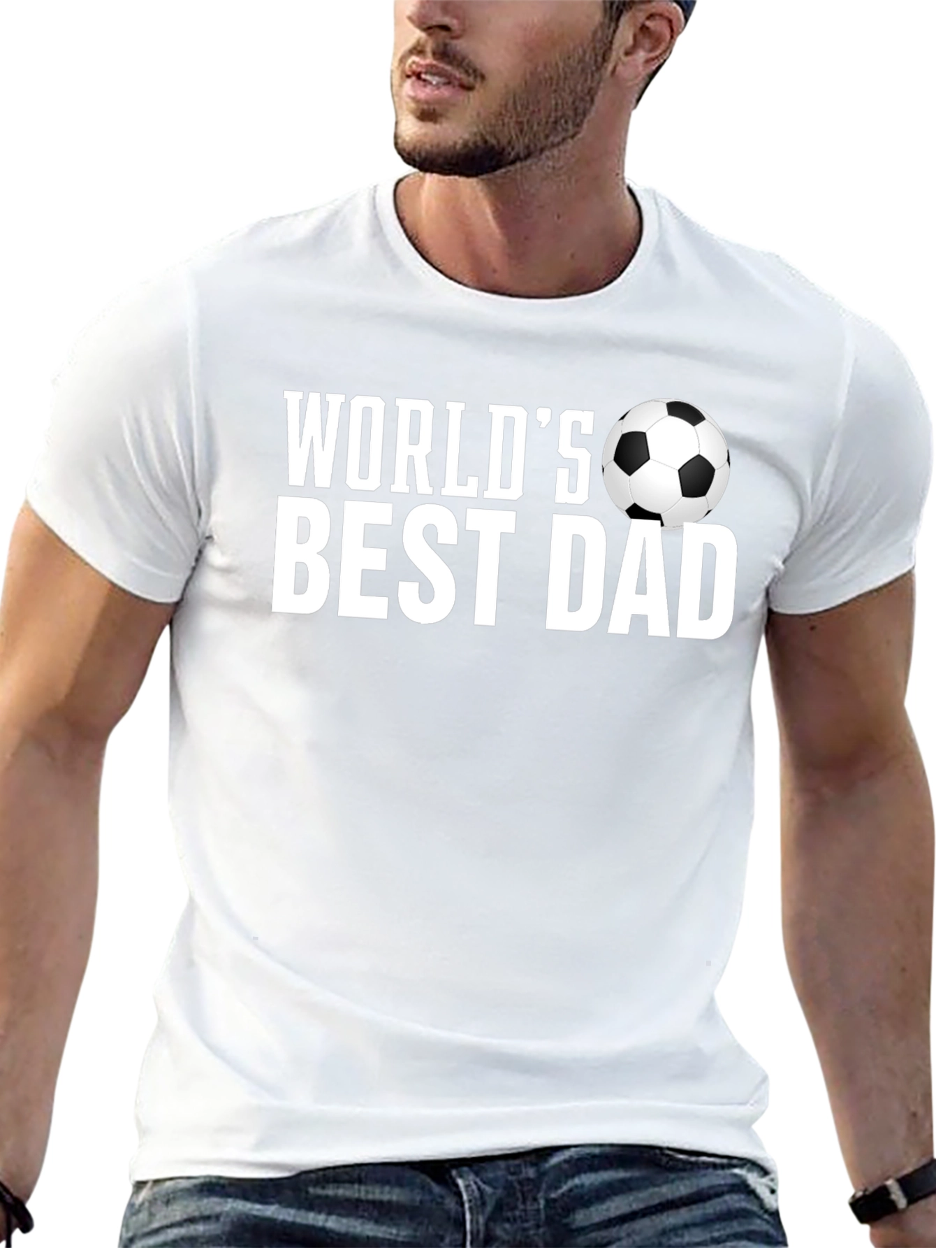 Worlds Best Dad Soccer Ball T-Shirt