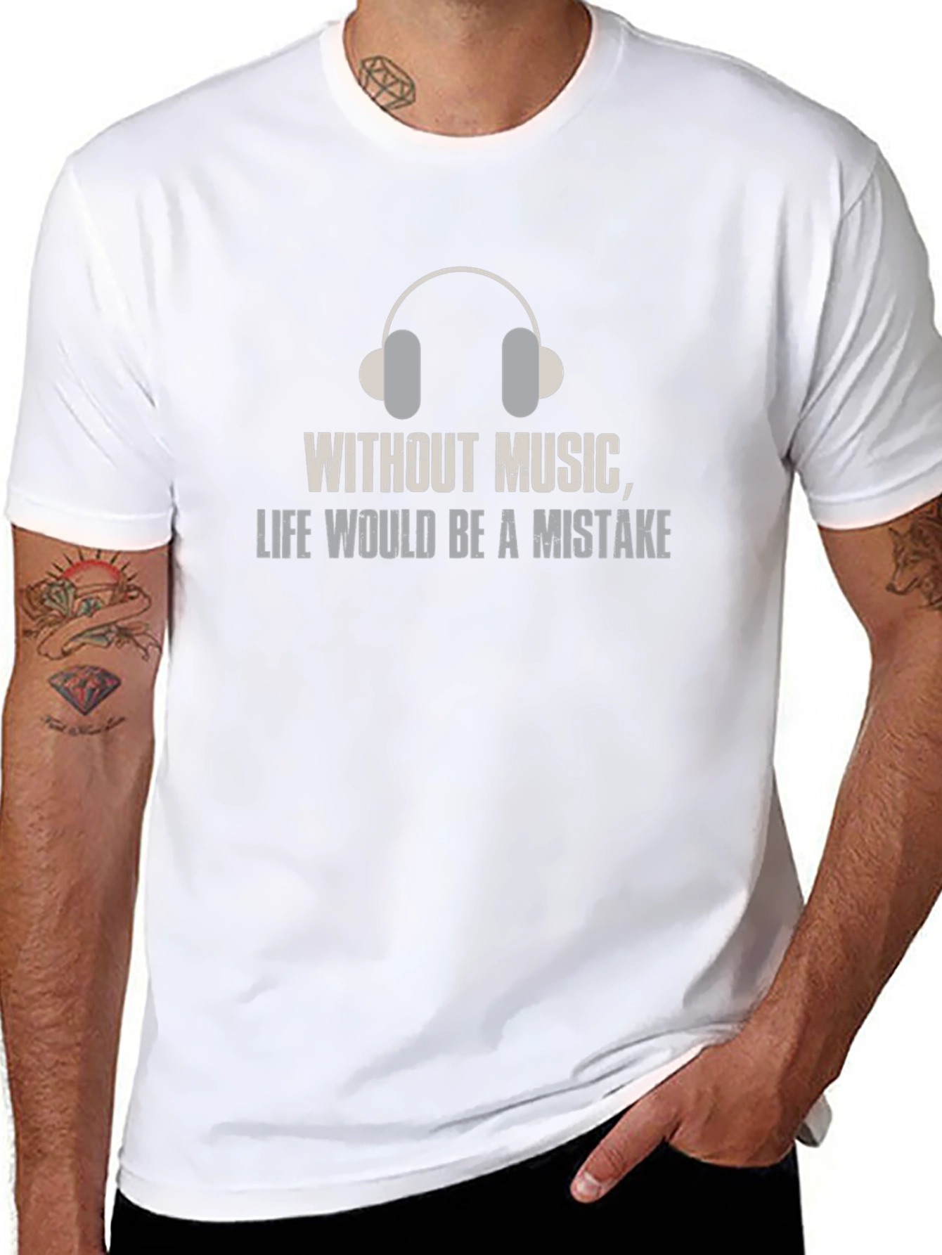 Music Lover T-Shirt: Life Without Music is a Mistake
