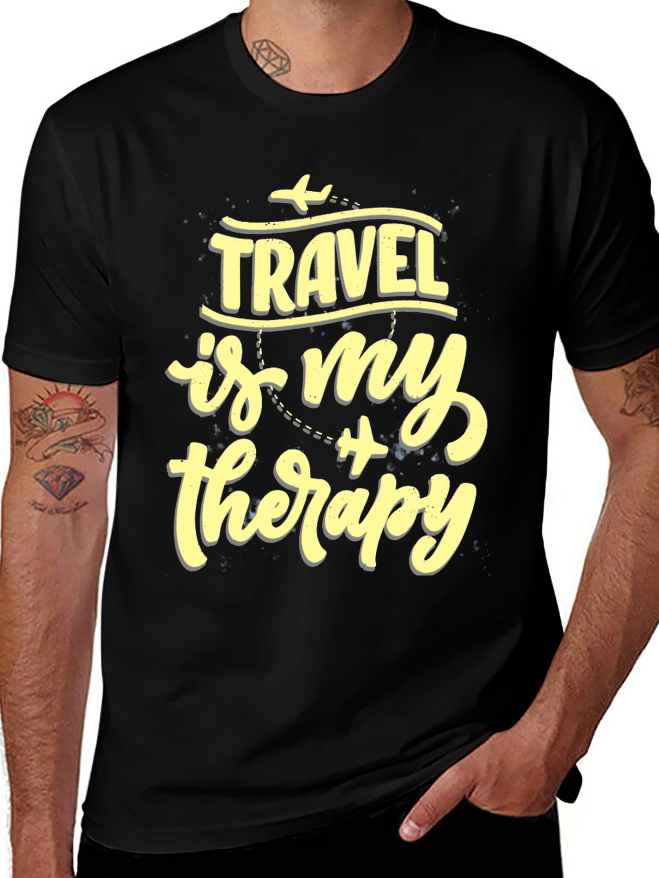 Travel is My Therapy Graphic T-Shirt
