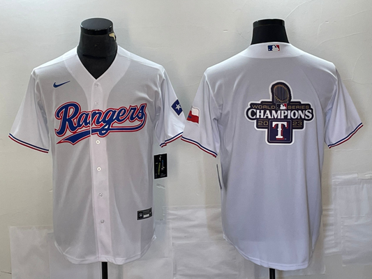 Men's Texas Rangers White Home Game Jerseys