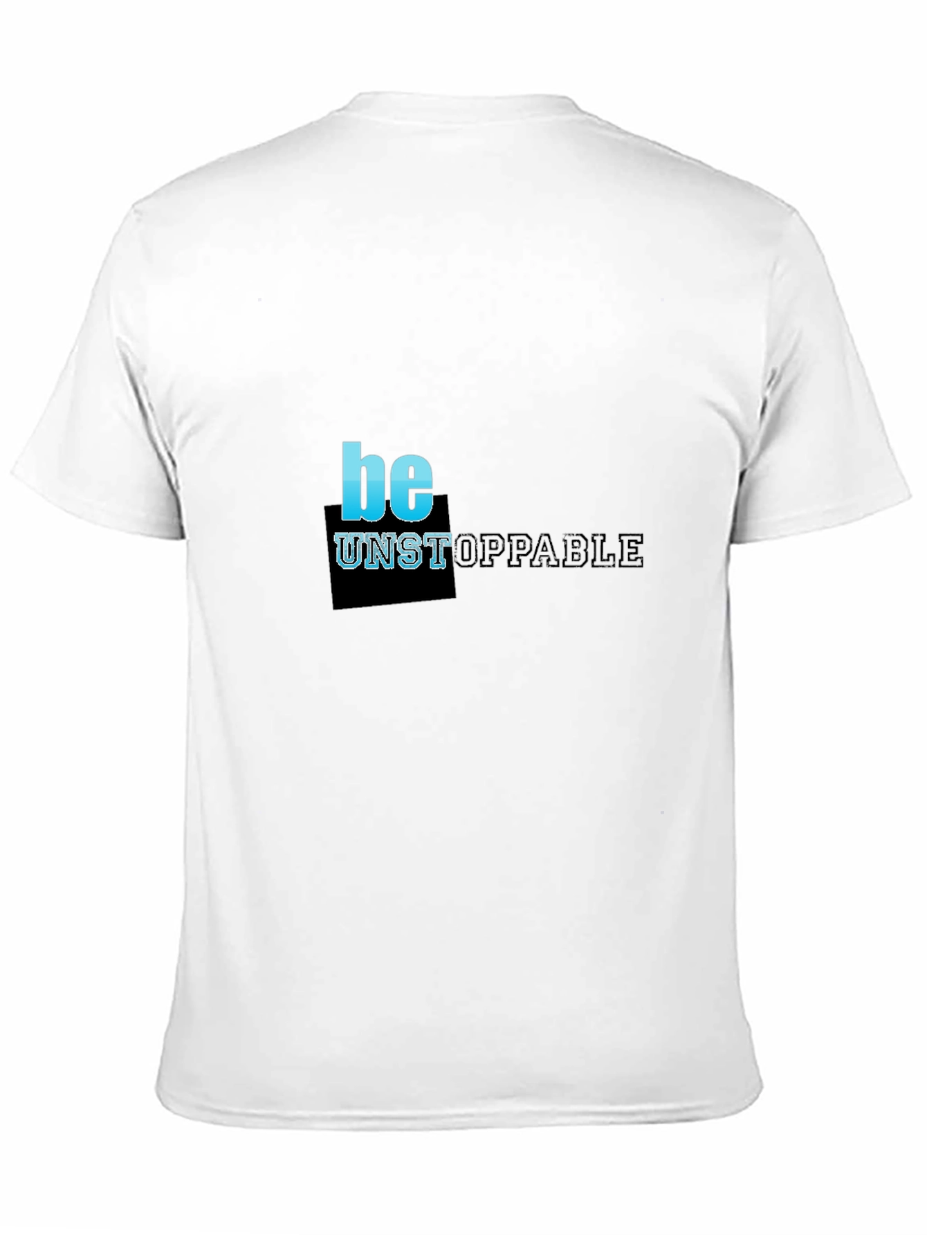 Be Unstoppable Black Graphic T-Shirt