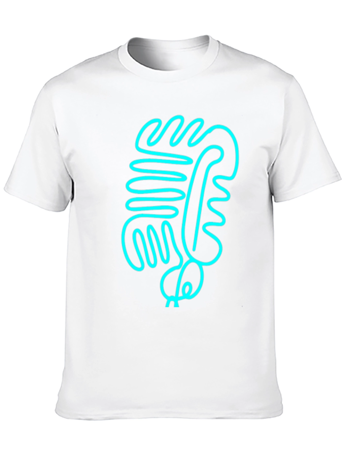 Abstract Line Art Graphic Tee - Modern Style