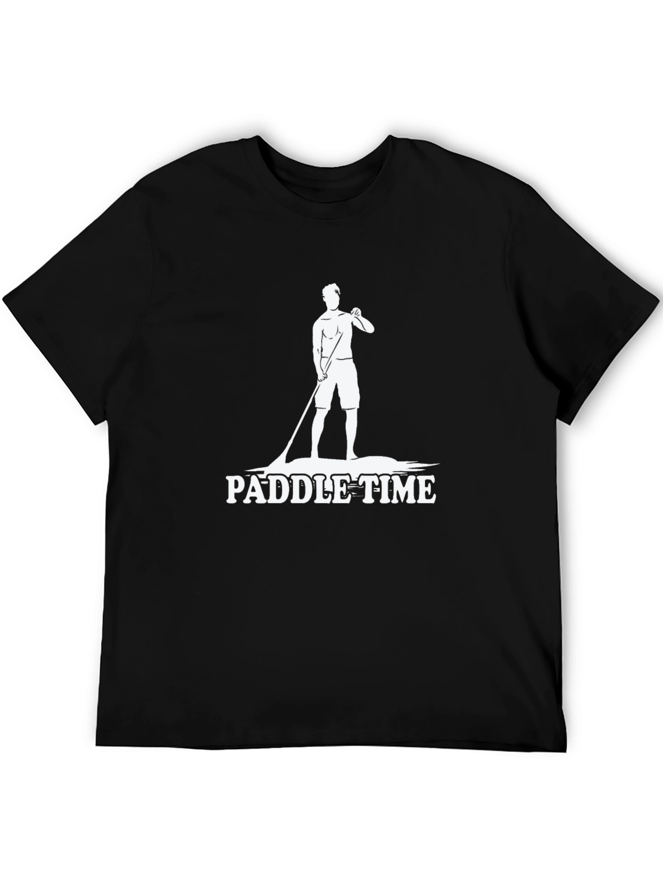 Paddle Time Black Graphic T-Shirt