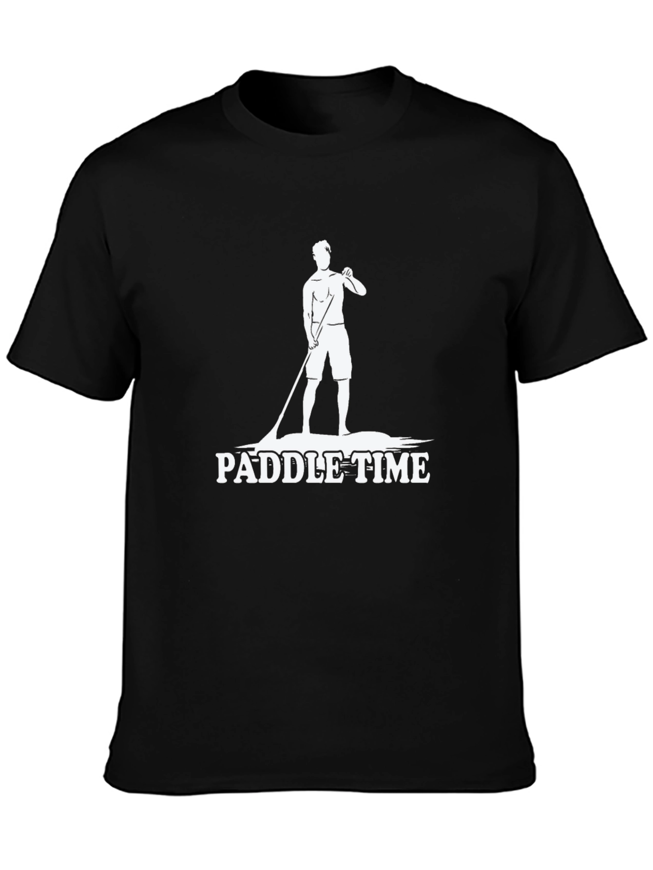 Paddle Time Black Graphic T-Shirt