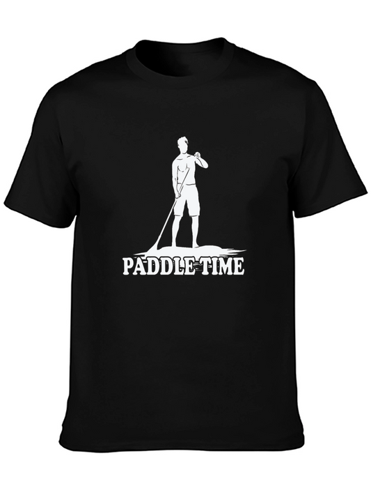 Paddle Time Black Graphic T-Shirt