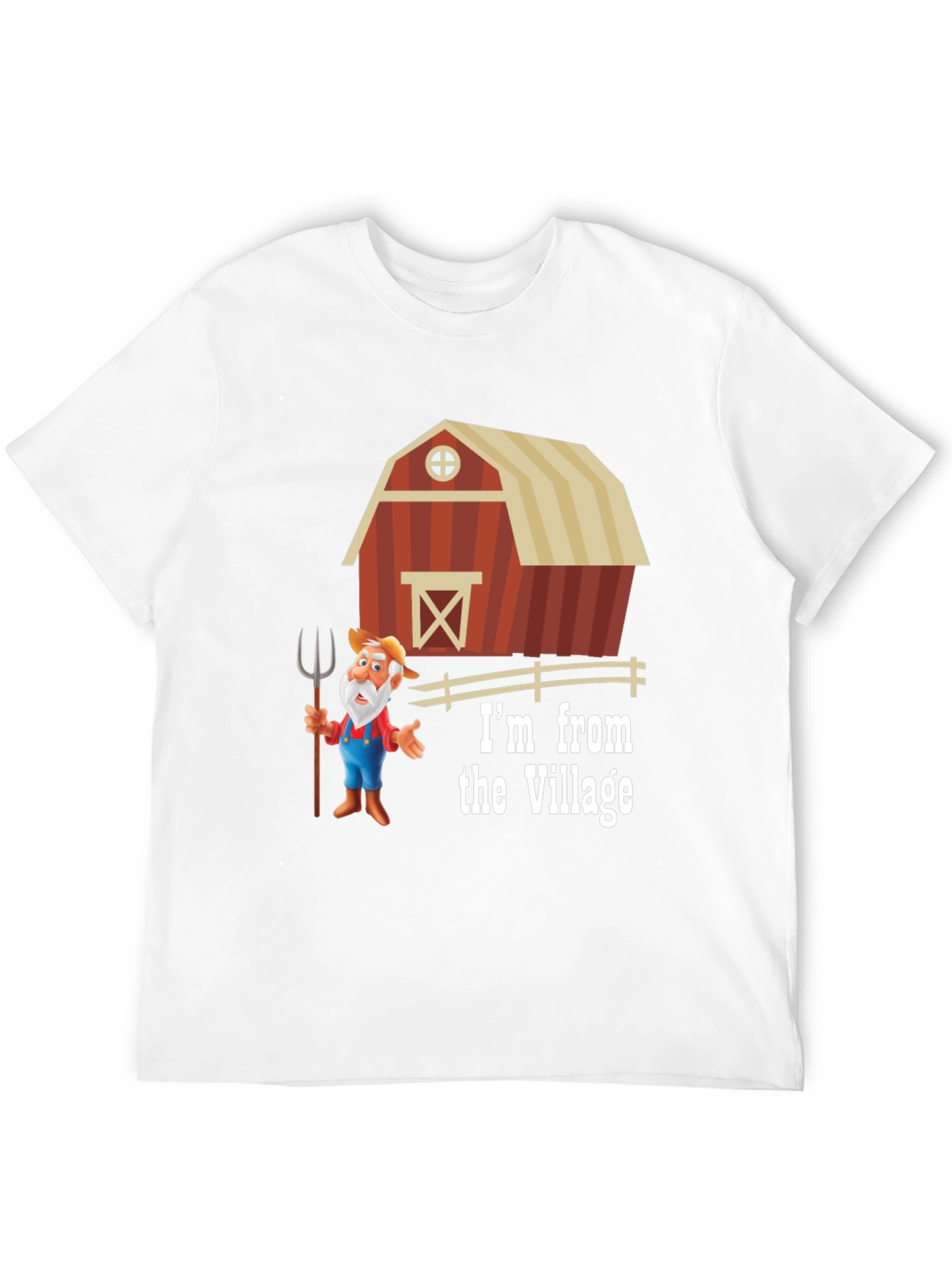 Village Cartoon Farmer T-Shirt