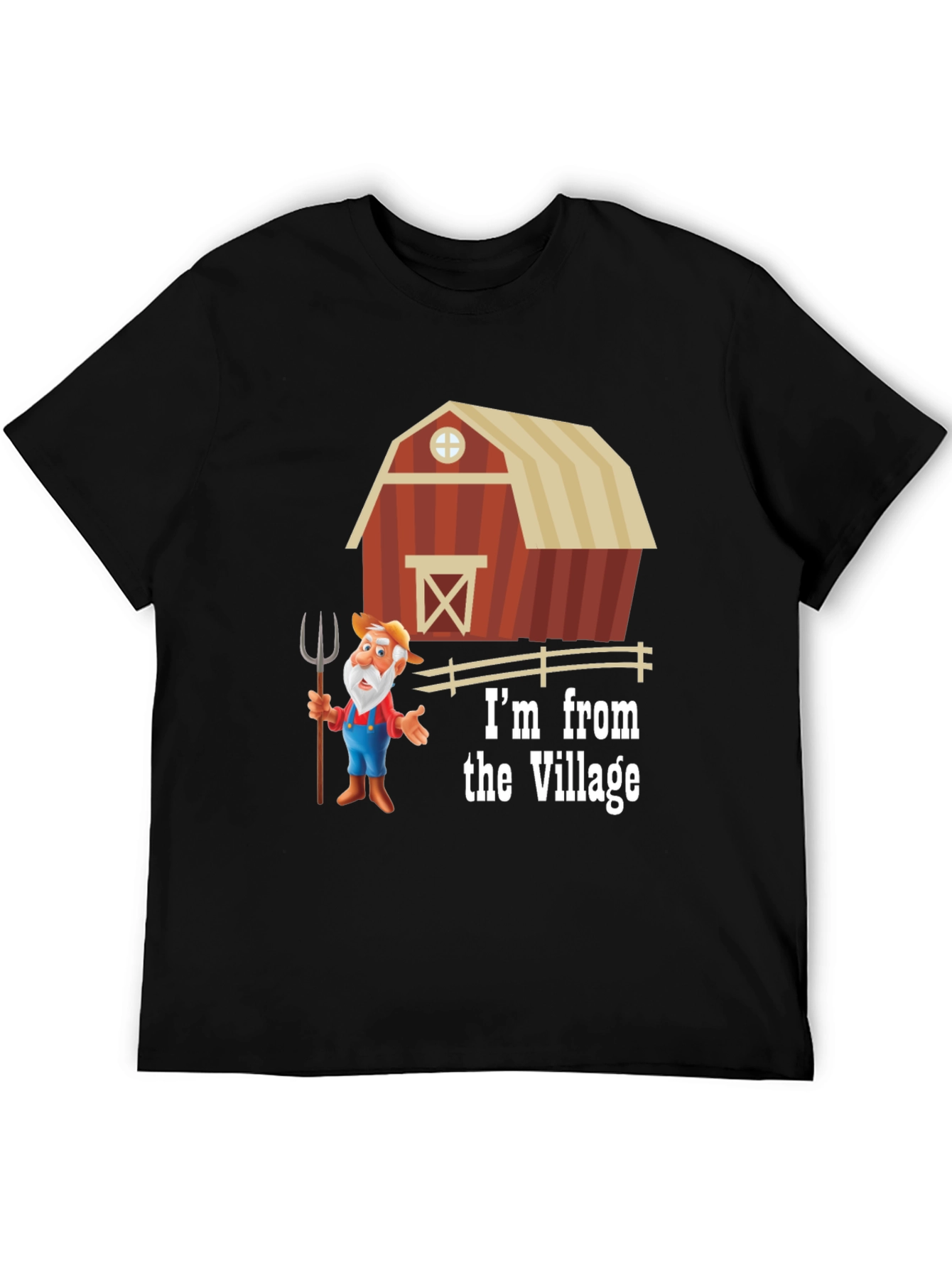 Village Cartoon Farmer T-Shirt