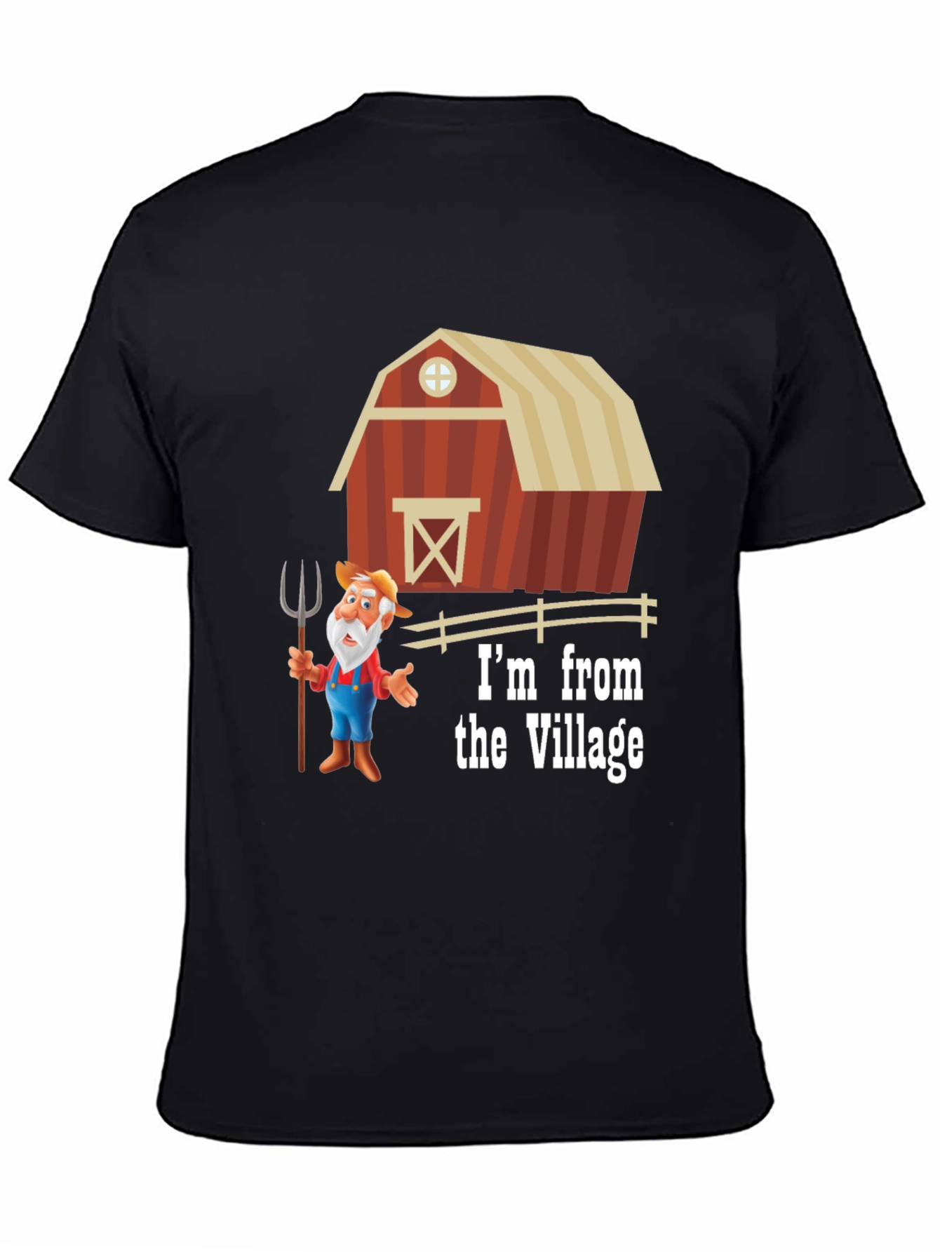 Village Cartoon Farmer T-Shirt