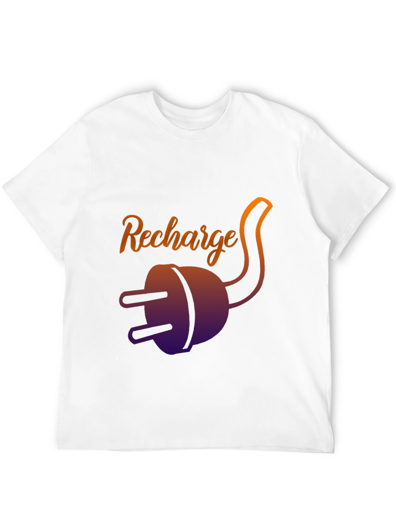 Recharge T-Shirt: Stylish Comfort in Black